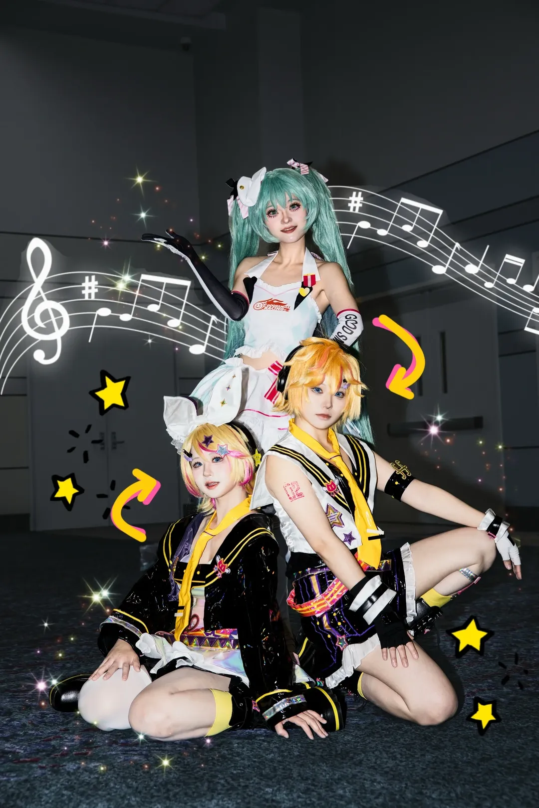 初音未来cos, 丝袜穿搭, Vocaloid, 喵斯快跑, 镜音双子cos - 第3张