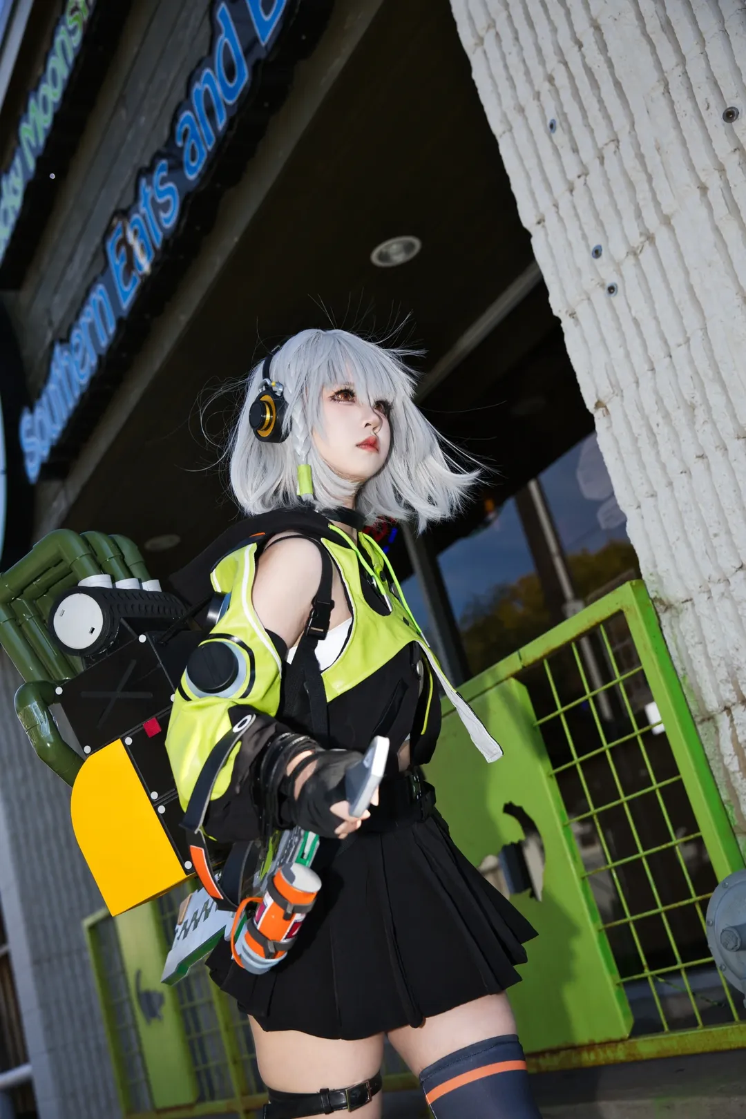 Zenless Zone Zero, Over-the-knee socks outfit, Anby cosplay, American street photography, Overseas cosplayer - Image 1