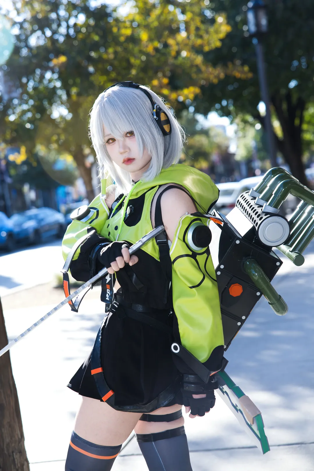 Zenless Zone Zero, Over-the-knee socks outfit, Anby cosplay, American street photography, Overseas cosplayer - Image 5