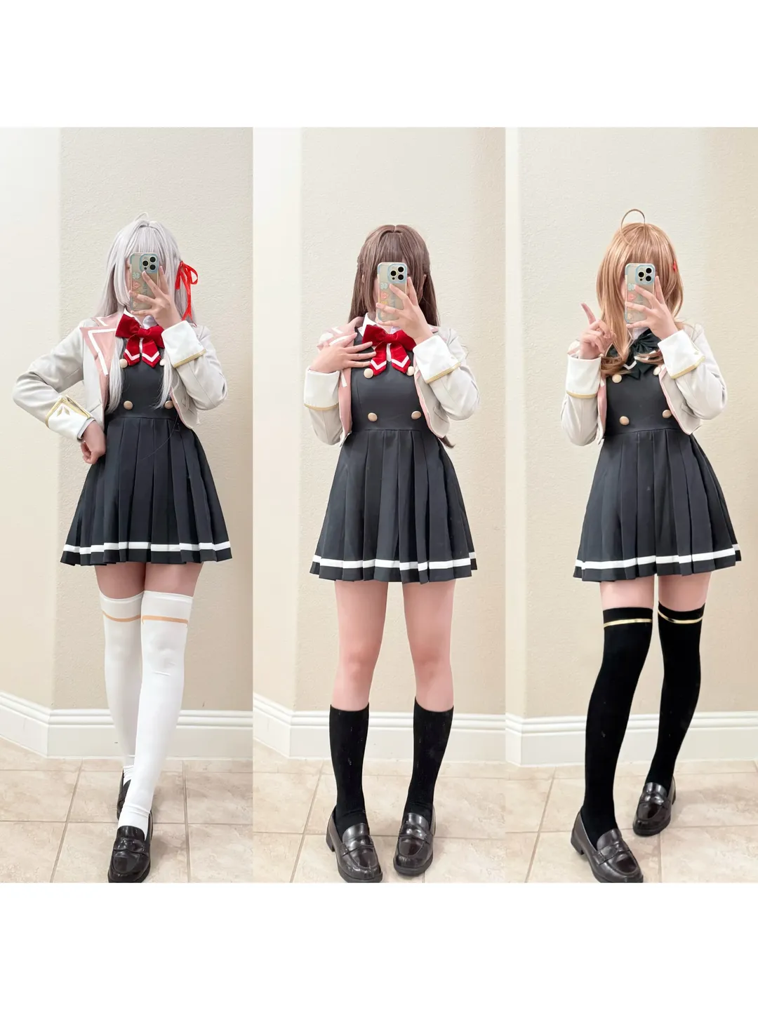 cosplay, 白絲穿搭, 學院風制服, 不時輕聲地以俄語遮羞的鄰座艾莉同學, 艾莉cos - 第1張