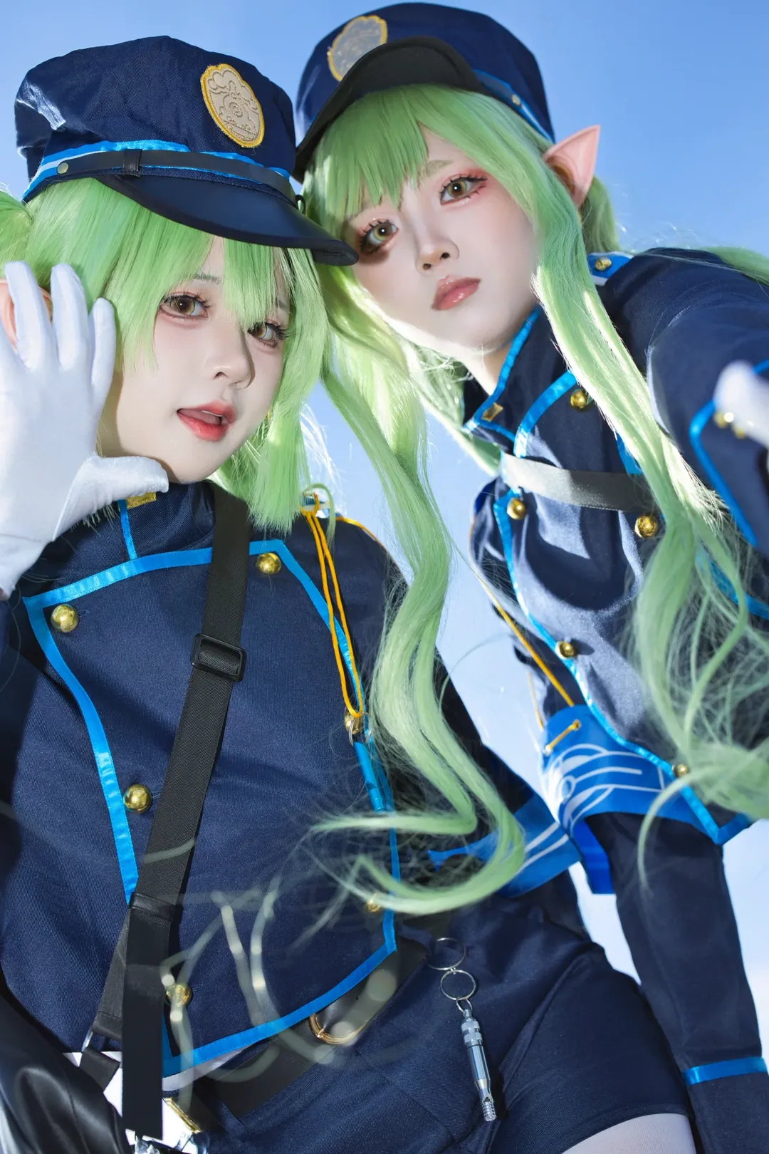 蔚蓝档案, 户外摄影, cosplay穿搭, 白丝cos, 铁道双子cos - 第1张