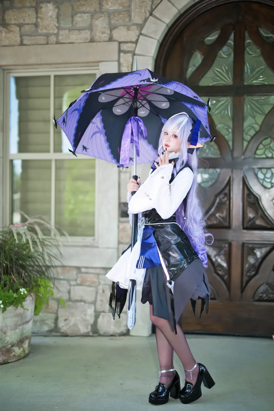 Zenless Zone Zero, Vivian cosplay, Elf ears, Cosplay outfit, Black tights outfit - Image 4