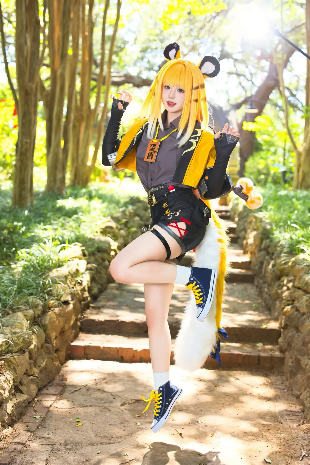 绝区零, 户外摄影, 橘福福cos, cosplay穿搭, 兽耳娘cosplay