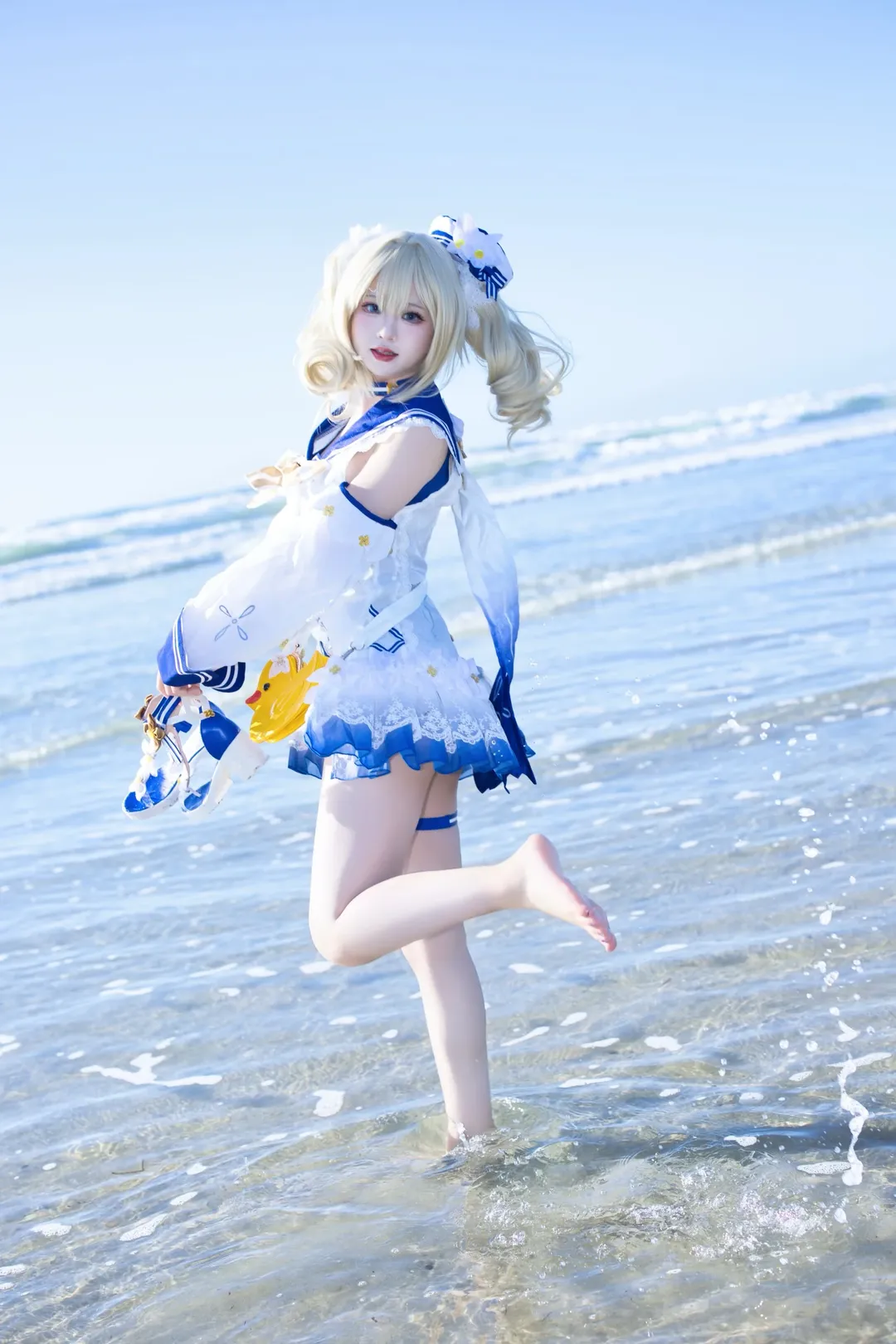 原神, 海边摄影, 芭芭拉cos, 原神cosplay, 芭芭拉cosplay - 第1张