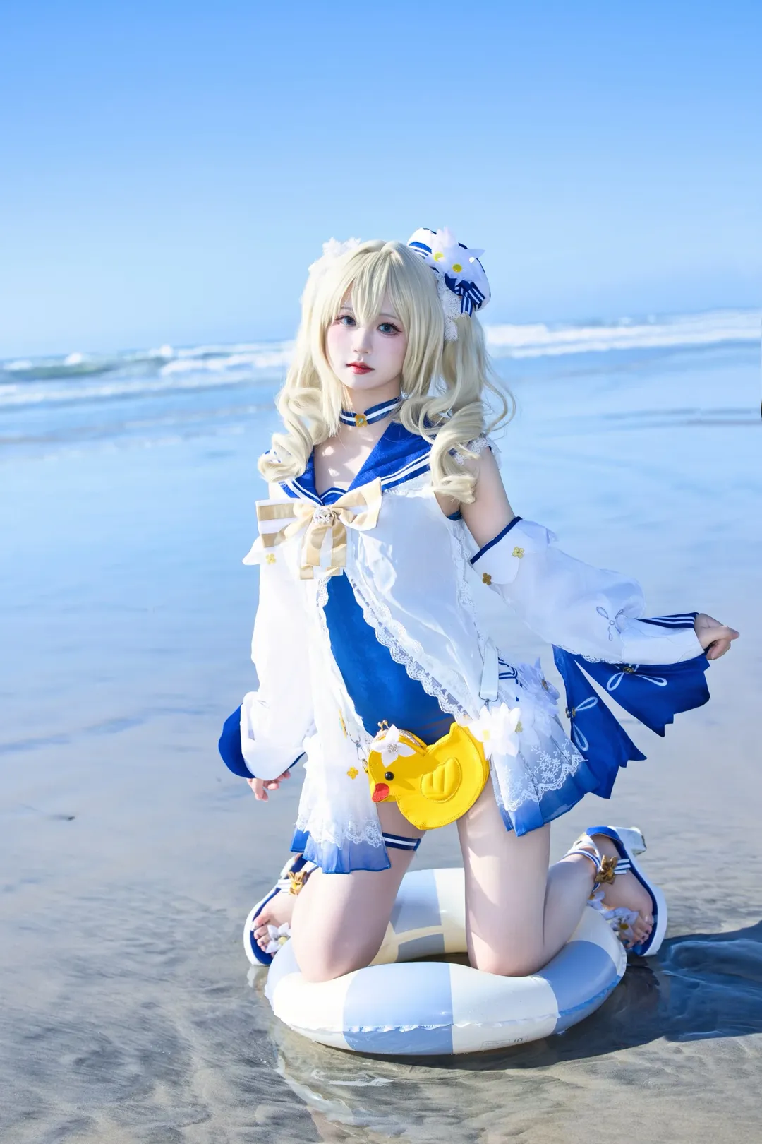 原神, 海边摄影, 芭芭拉cos, 原神cosplay, 芭芭拉cosplay