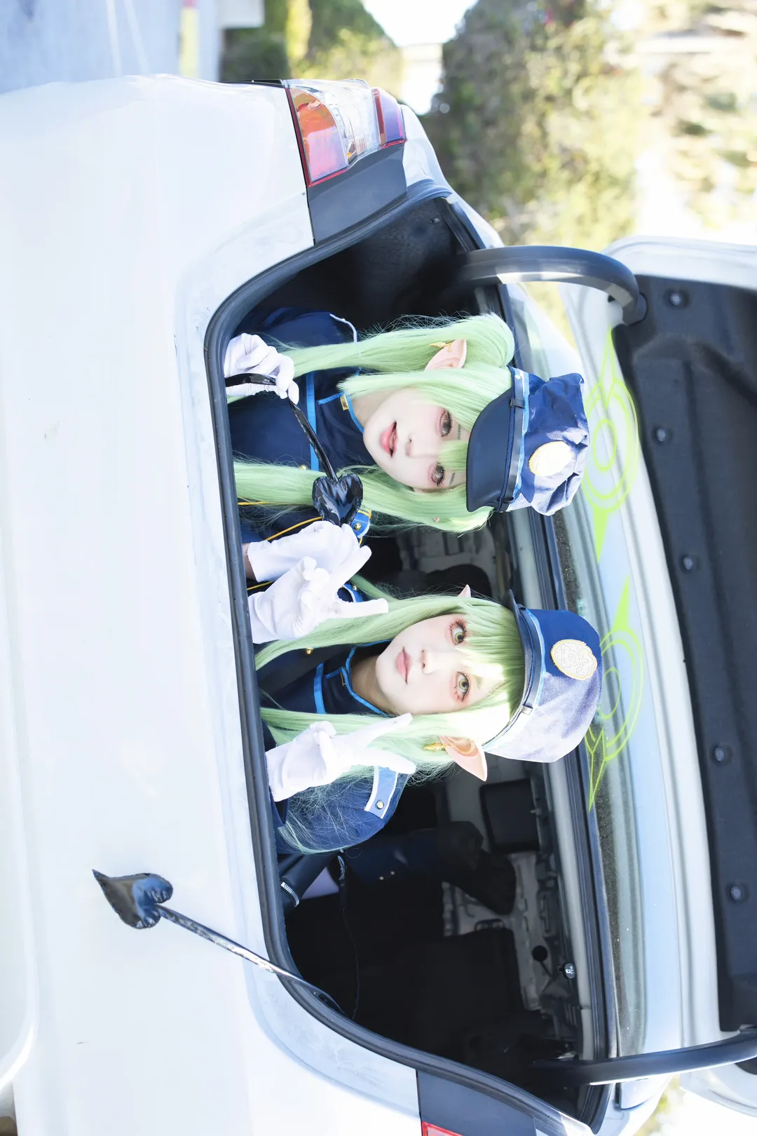 蔚蓝档案, cosplay摄影, 白丝穿搭, 铁道双子, 哈密瓜小孩cos - 第3张