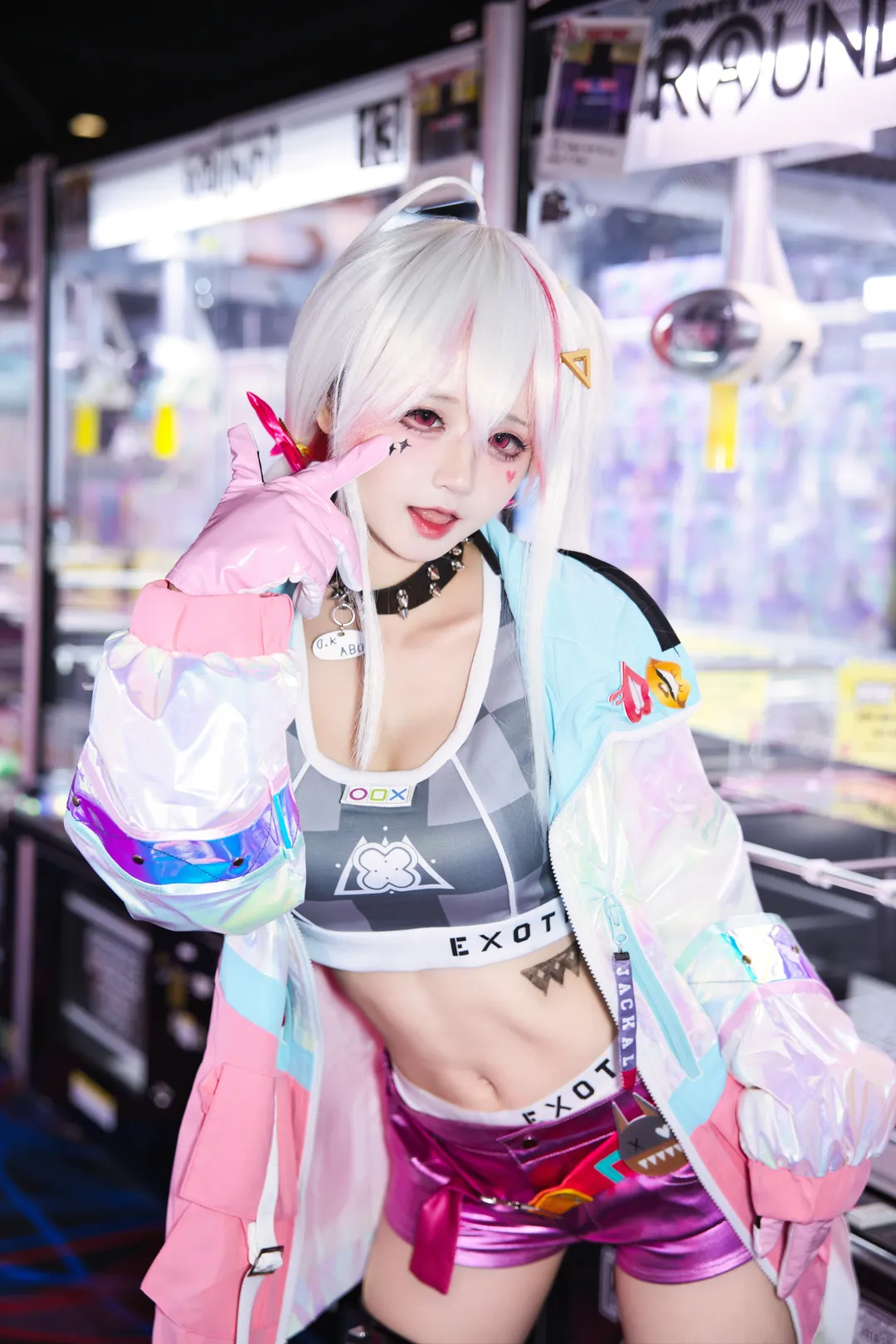 cosplay, Nikke胜利女神, 丝袜, 豺狼cos, 游戏厅 - 第1张