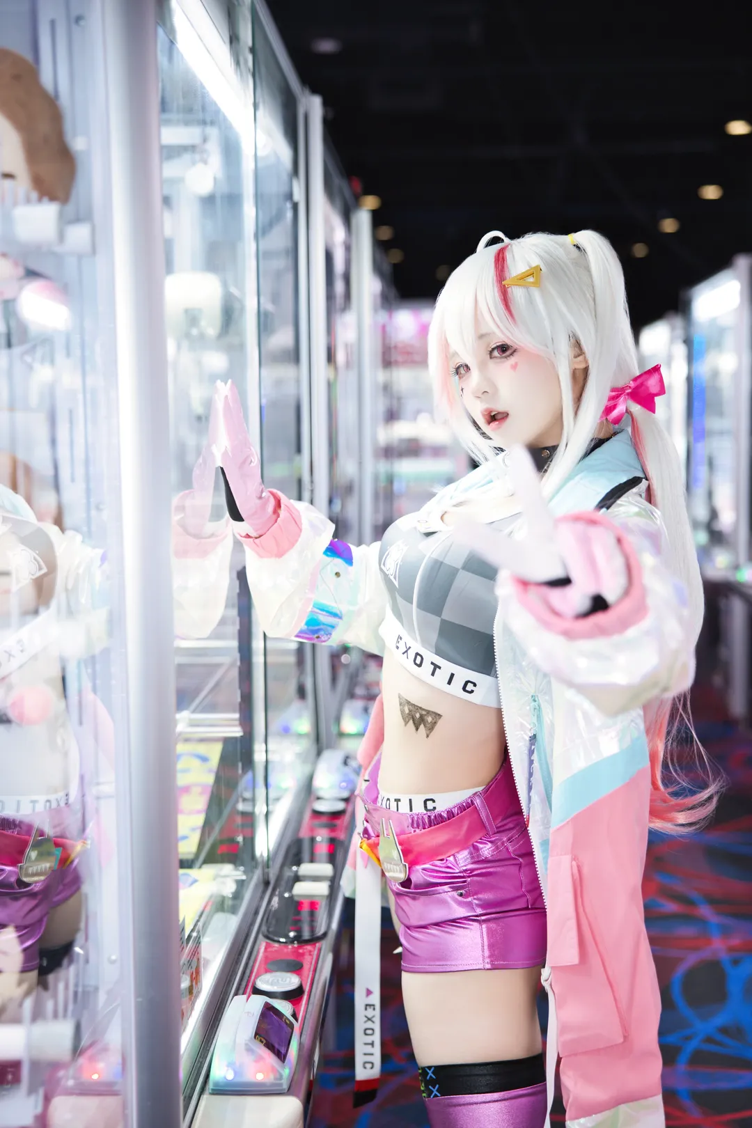 cosplay, Nikke胜利女神, 丝袜, 豺狼cos, 游戏厅 - 第3张