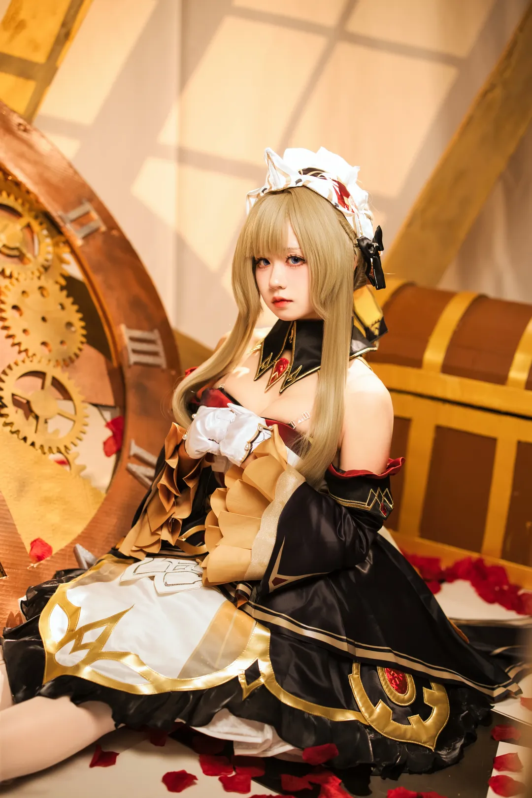 Sandrone Cosplay, Genshin Impact, White tights cosplay, Handmade cosplay props, DIY set - Image 1