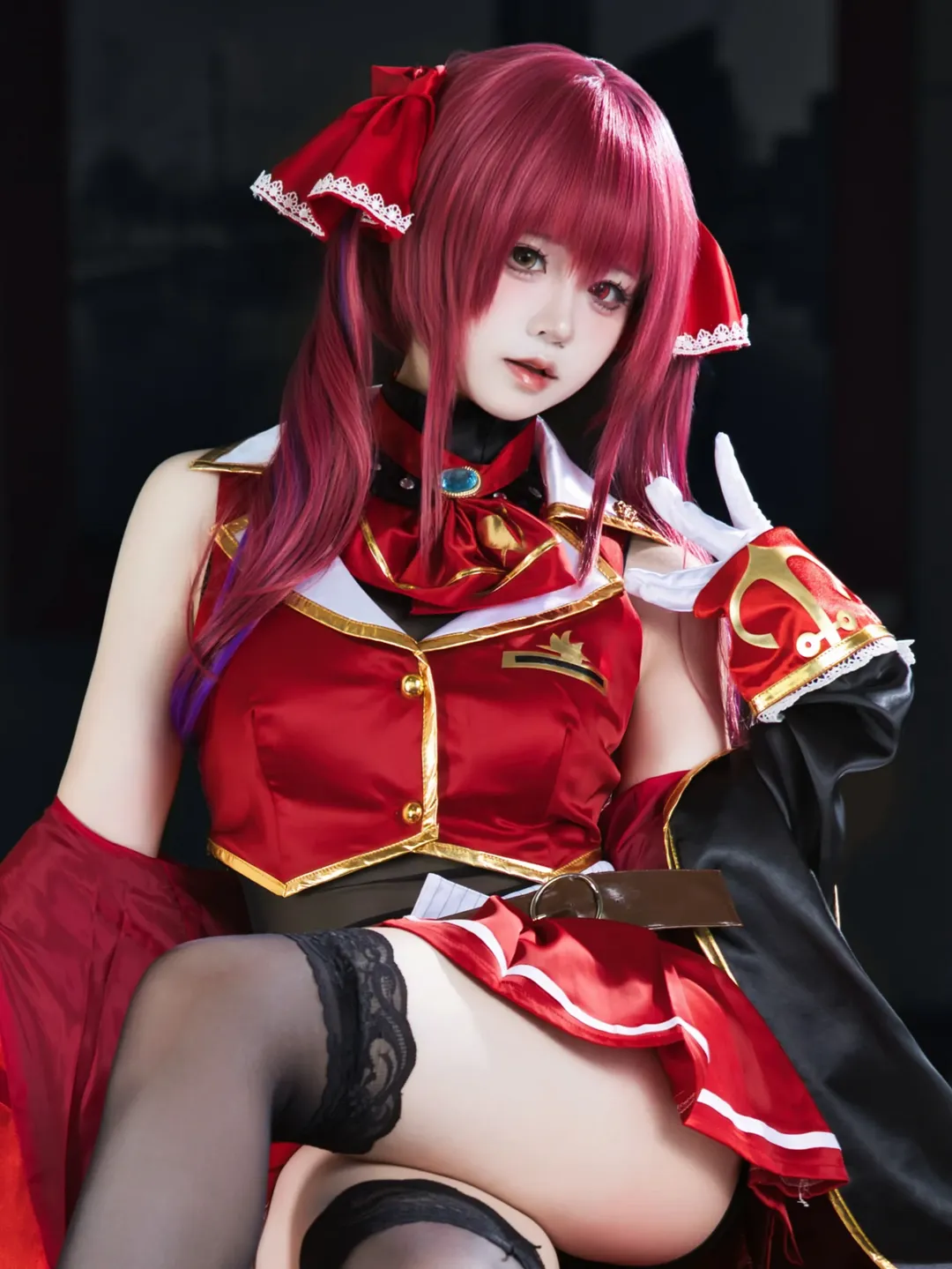漫展场照, 黑丝穿搭, 宝钟玛琳cos, Hololive, AnimeImpulse - 第2张
