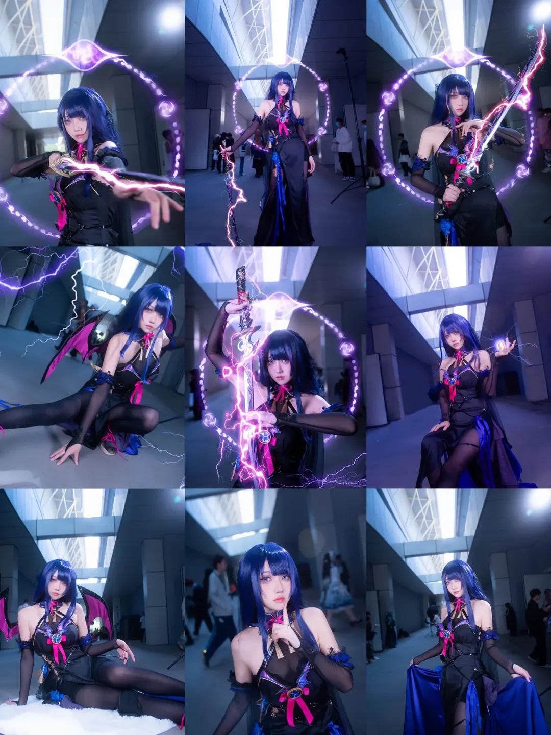 原神, イベント写真, 同人コスプレ, 黒タイツ コーデ, 雷電将軍コスプレ - 1枚目