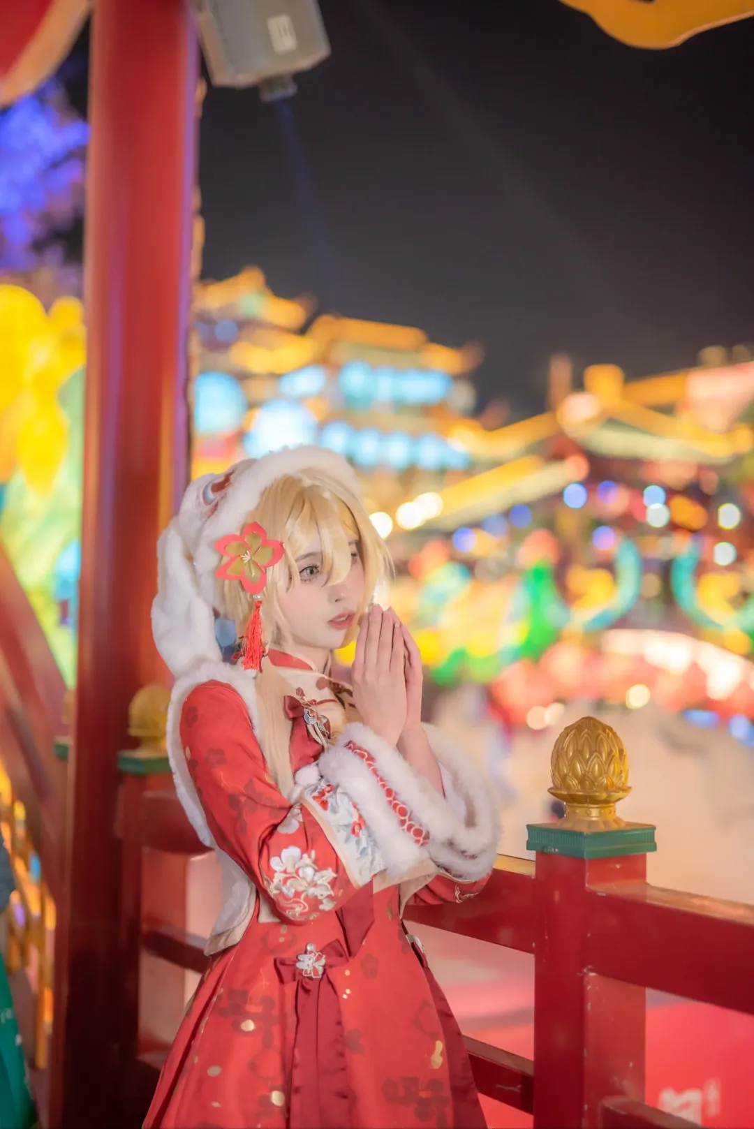 原神, 荧cos, 白丝, 国风cosplay, 青岛拍照 - 第4张