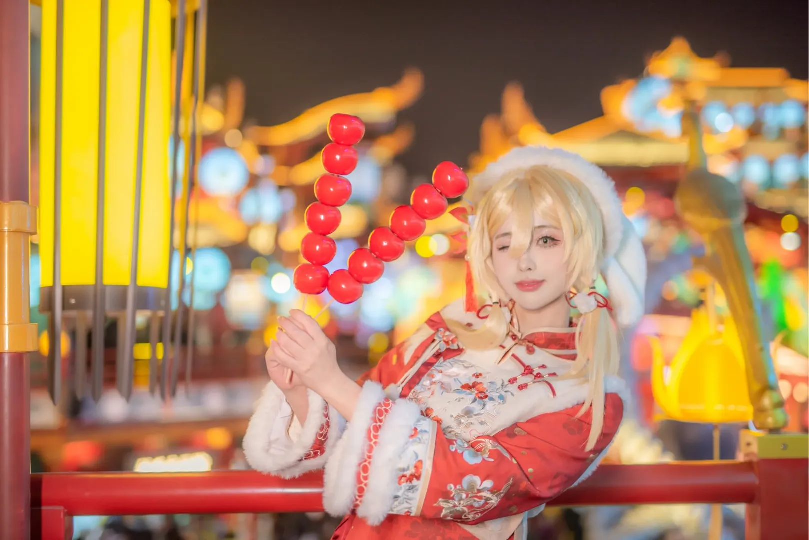 原神, 荧cos, 白丝, 国风cosplay, 青岛拍照 - 第5张
