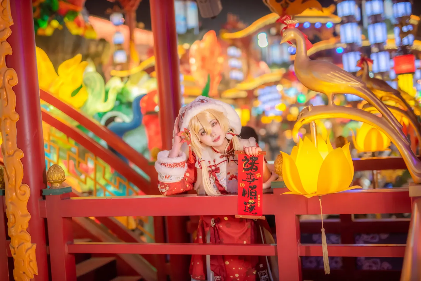 原神, 荧cos, 白丝, 国风cosplay, 青岛拍照 - 第6张
