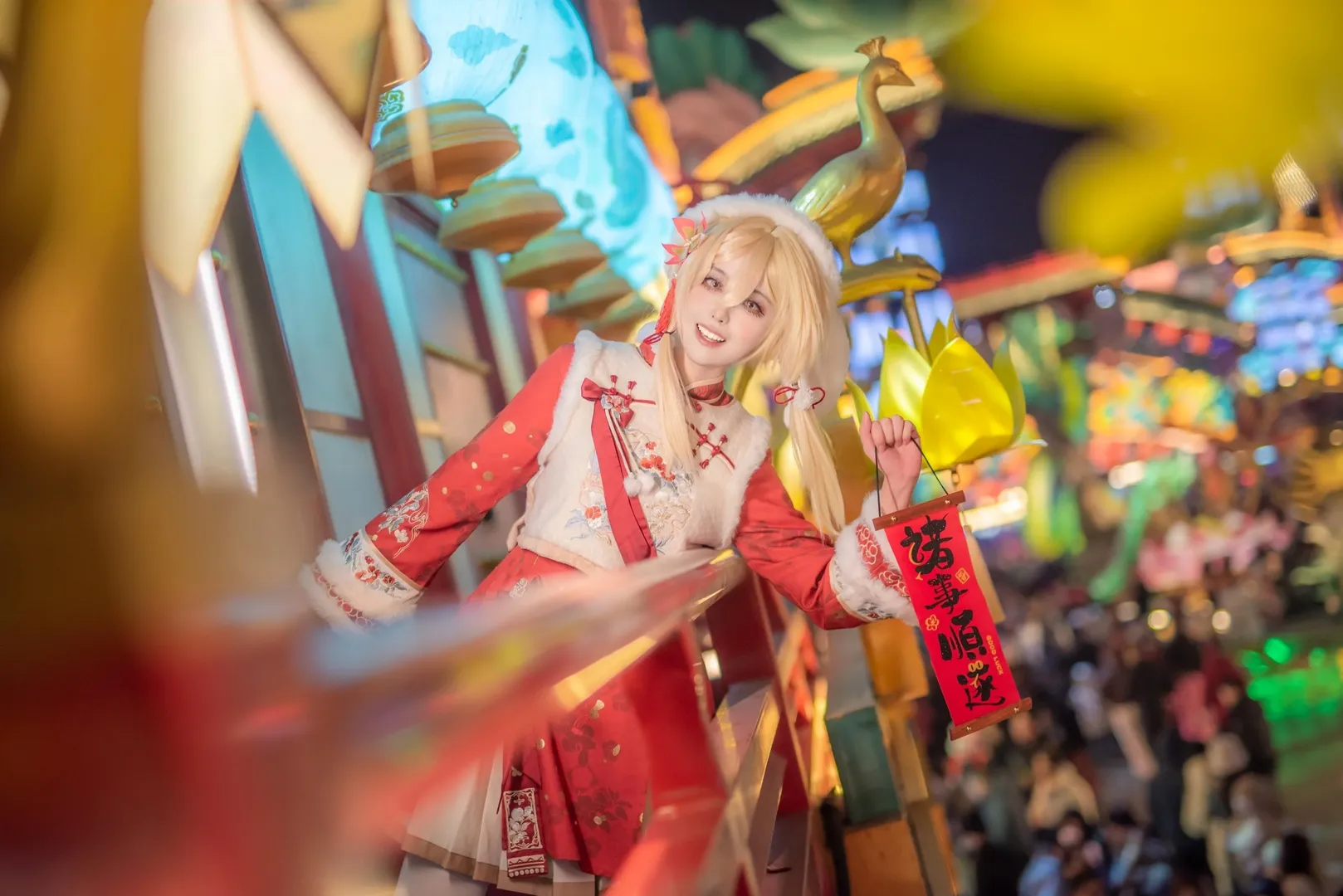 原神, 荧cos, 白丝, 国风cosplay, 青岛拍照 - 第7张