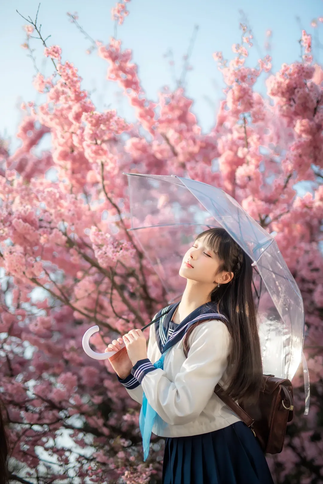 ポートレート, 桜フォトグラフ, 日本の制服, 明日ちゃんコスプレ, 明日ちゃんのセーラー服 - 2枚目