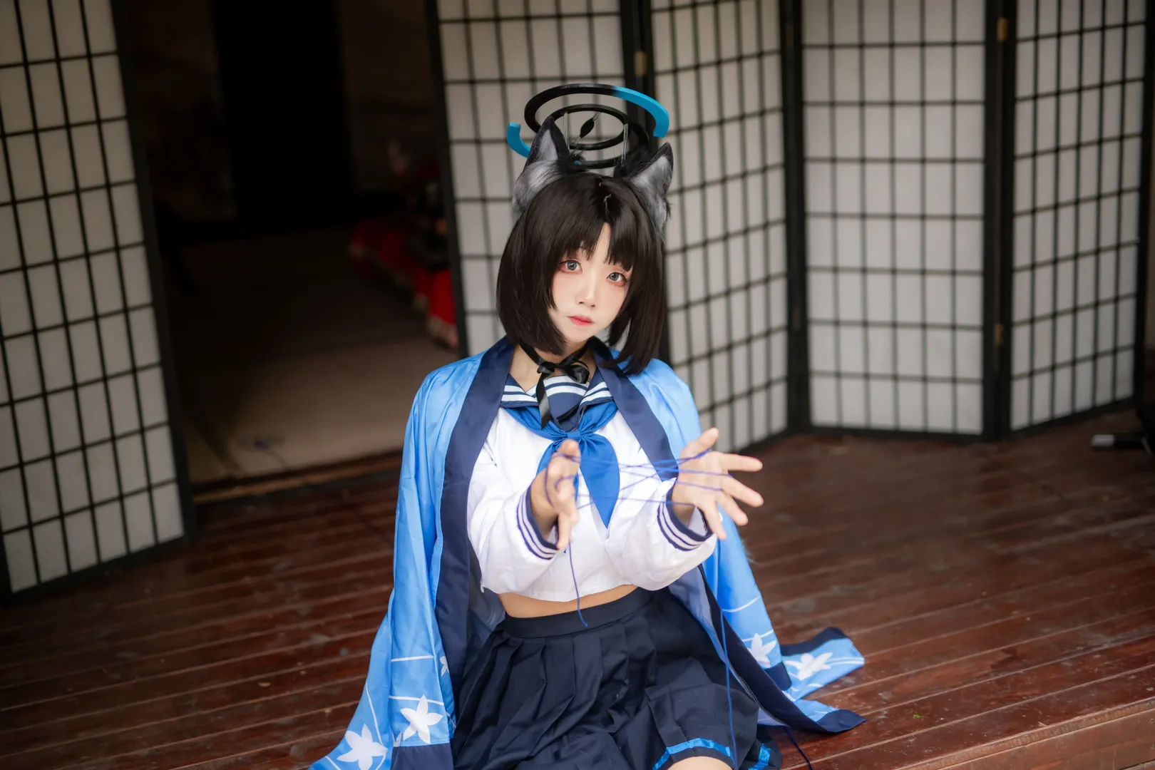 蔚蓝档案, 二次元cos, jk制服, 桔梗cos, 重庆摄影 - 第3张