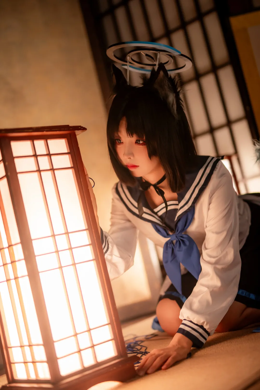 蔚蓝档案, 二次元cos, jk制服, 桔梗cos, 重庆摄影