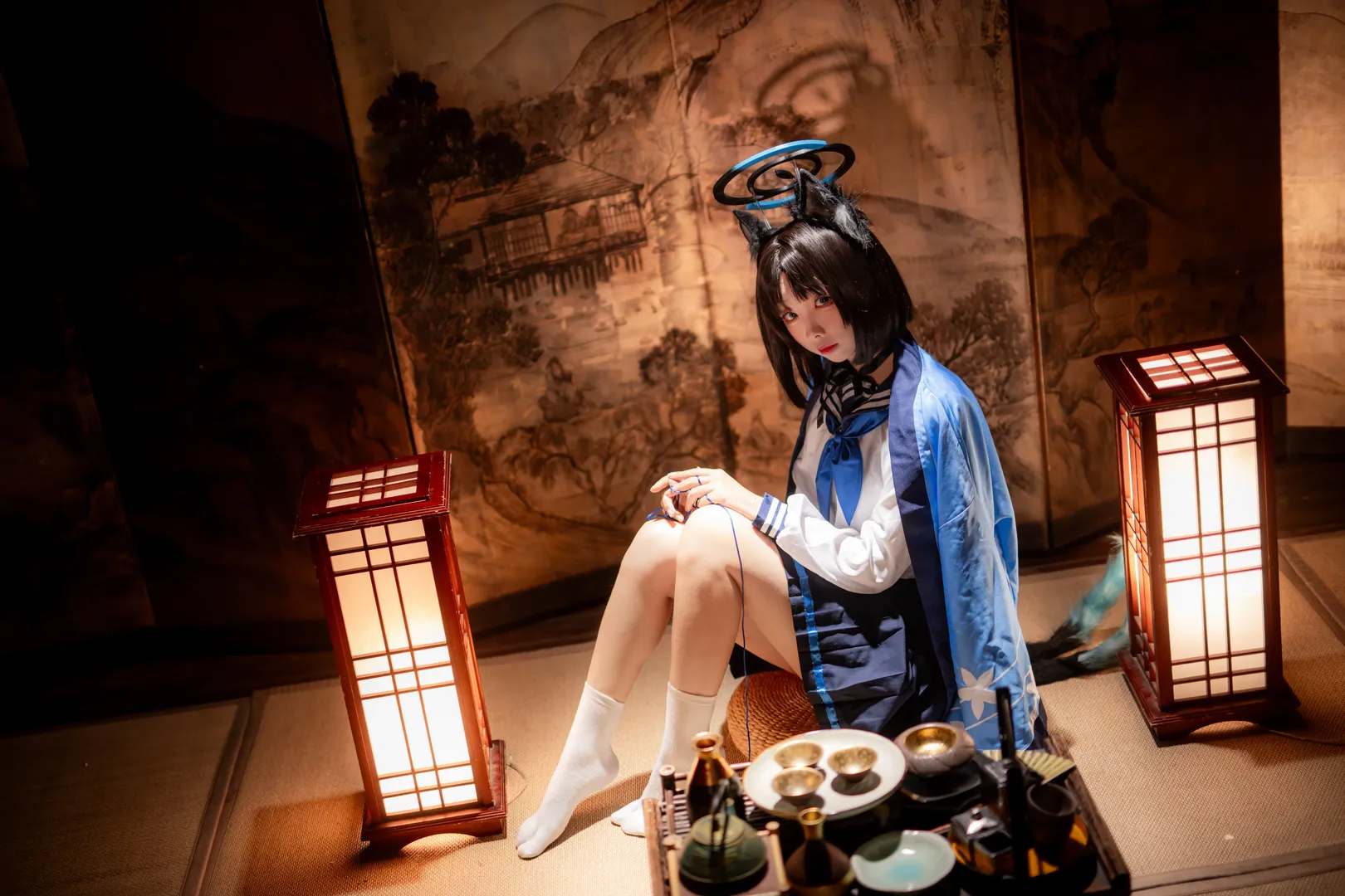 蔚蓝档案, 二次元cos, jk制服, 桔梗cos, 重庆摄影 - 第5张