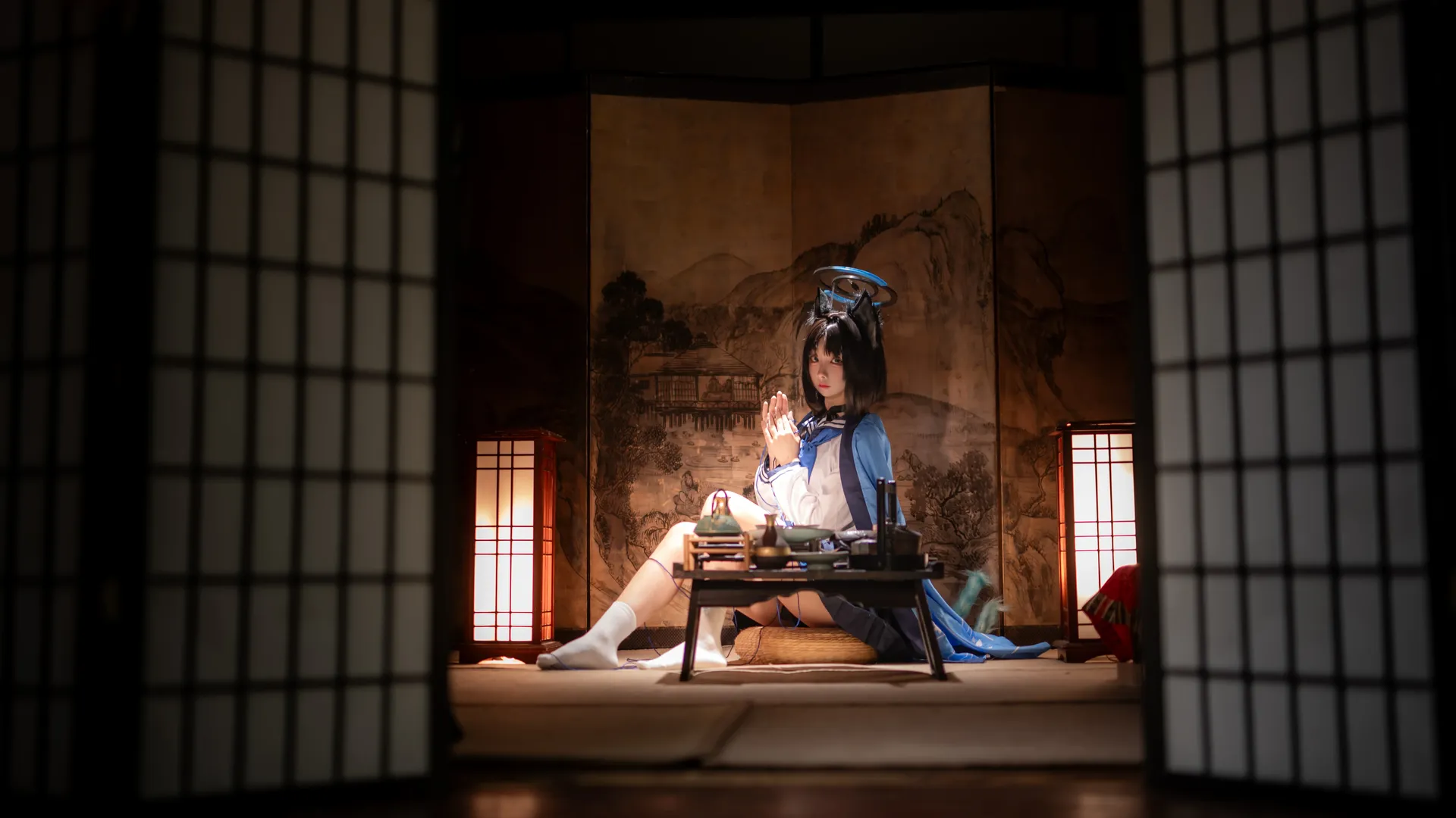 蔚蓝档案, 二次元cos, jk制服, 桔梗cos, 重庆摄影 - 第6张