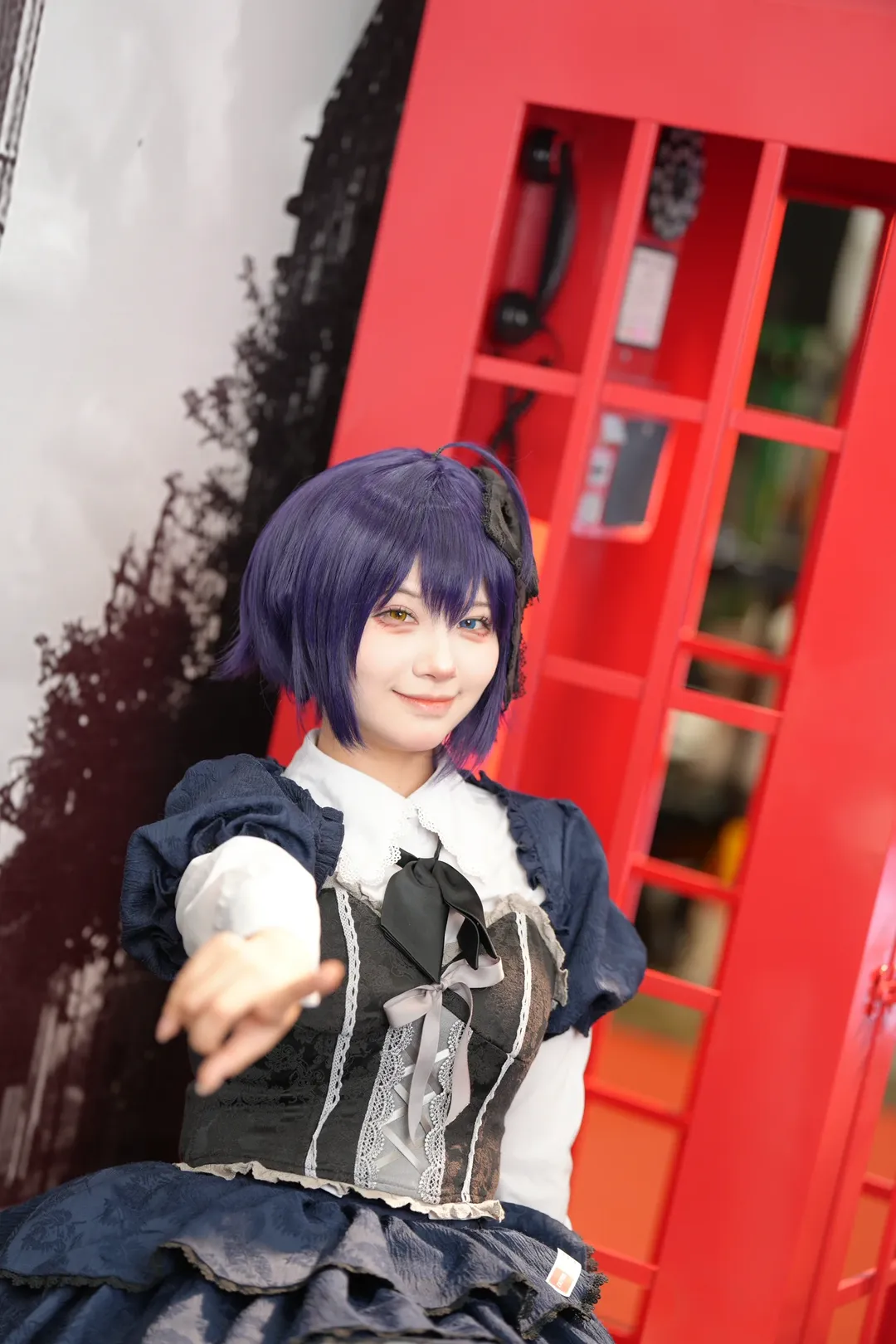 哥特风, 异色瞳, 黑丝穿搭, 六花cos, 摄影展 - 第10张