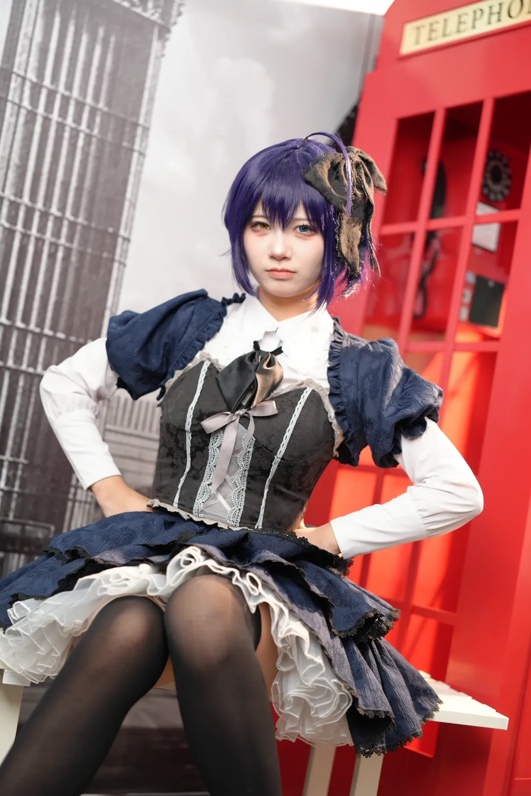 ゴシック風, オッドアイ, 黒タイツ コーデ, 六花 コスプレ, 写真展