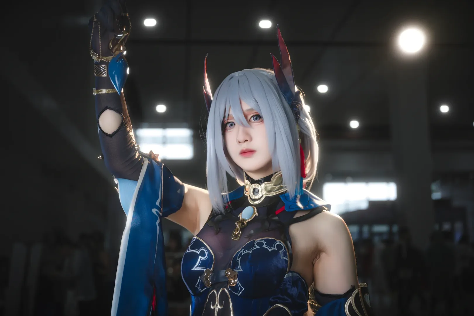Honkai: Star Rail, Convention photos, Anime cosplay, Stocking outfit, Hanya cosplay - Image 3