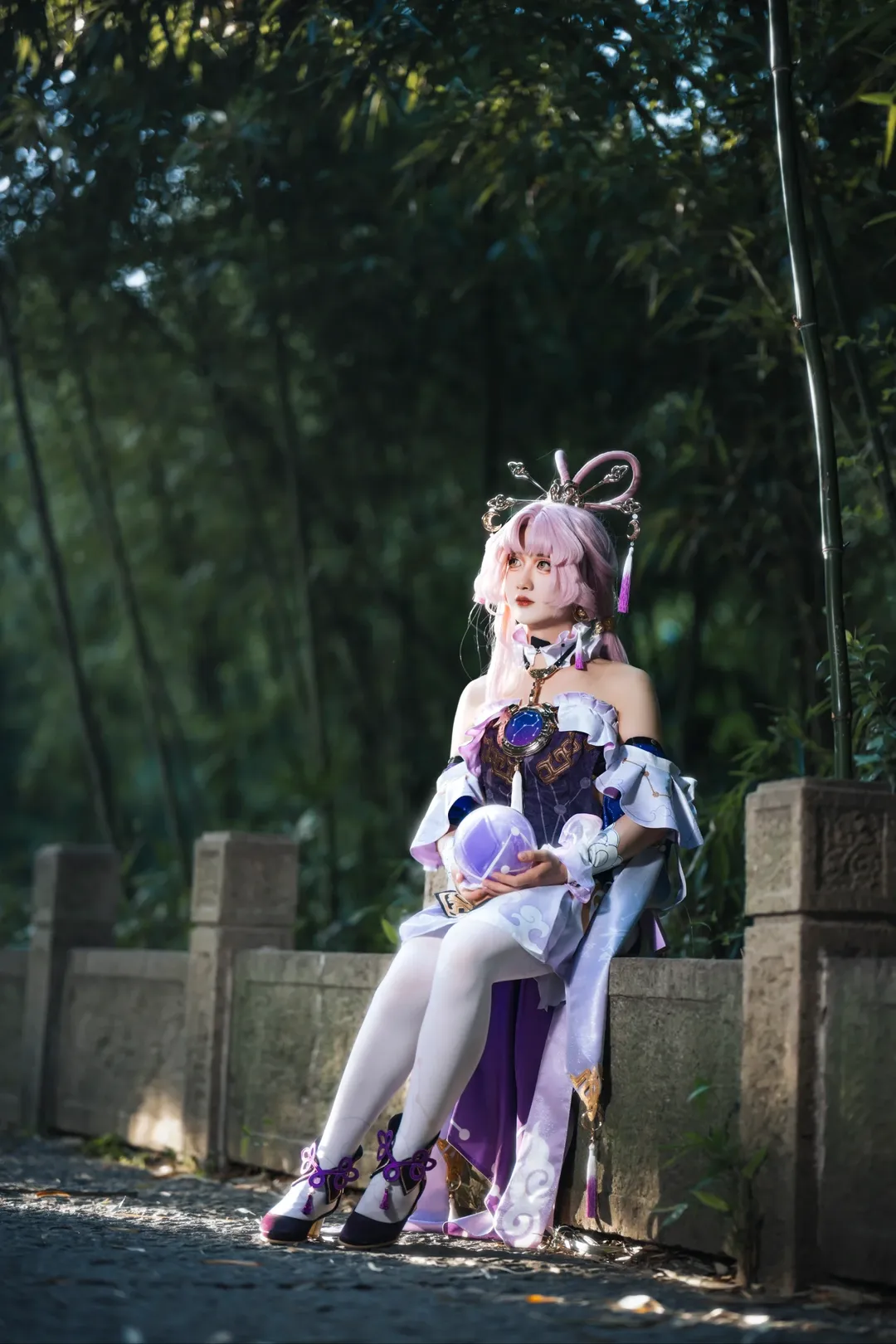 崩坏星穹铁道, 符玄cos, 仙气, cosplay摄影, 白丝cos