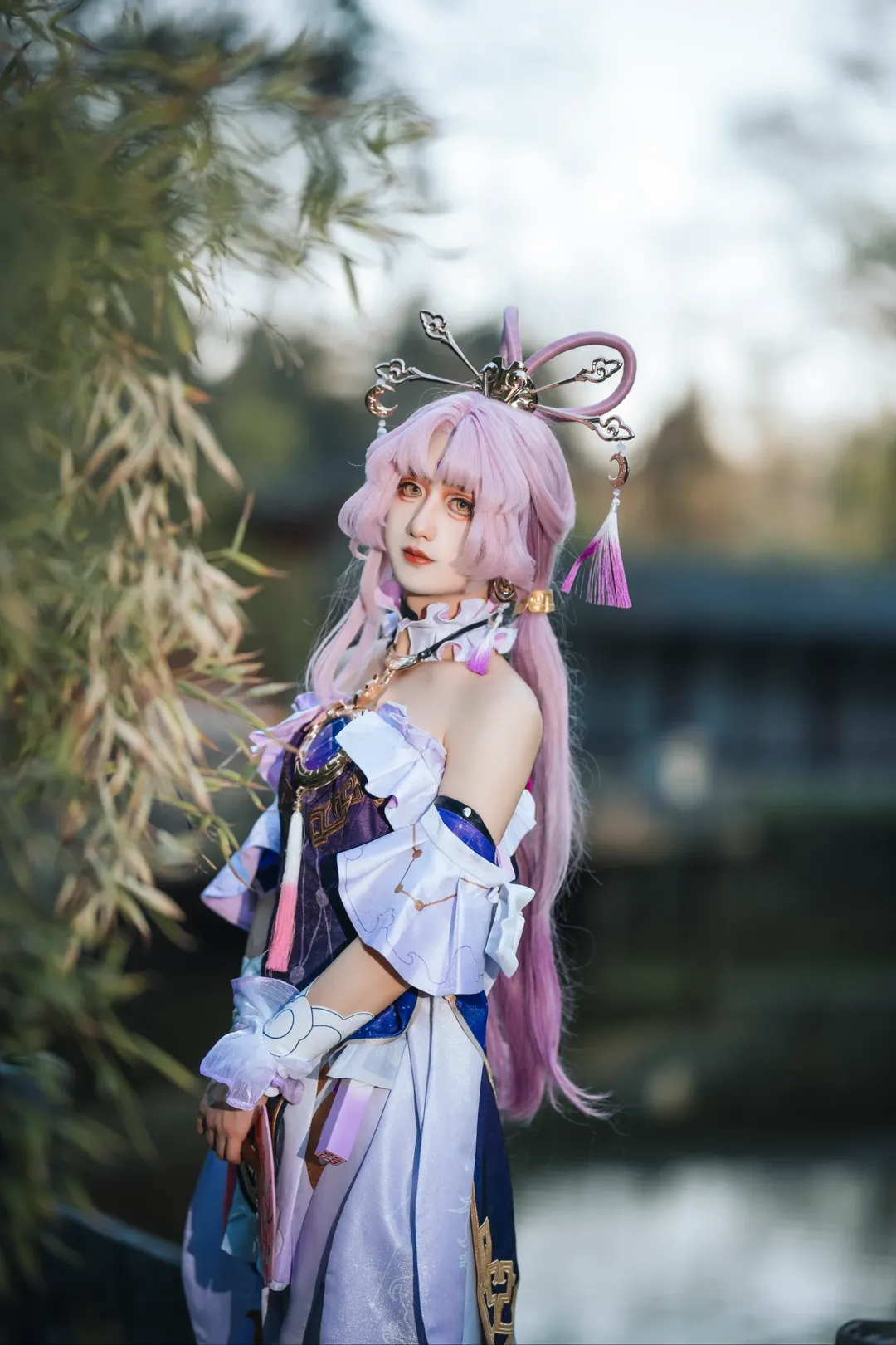 崩坏星穹铁道, 符玄cos, 仙气, cosplay摄影, 白丝cos - 第4张