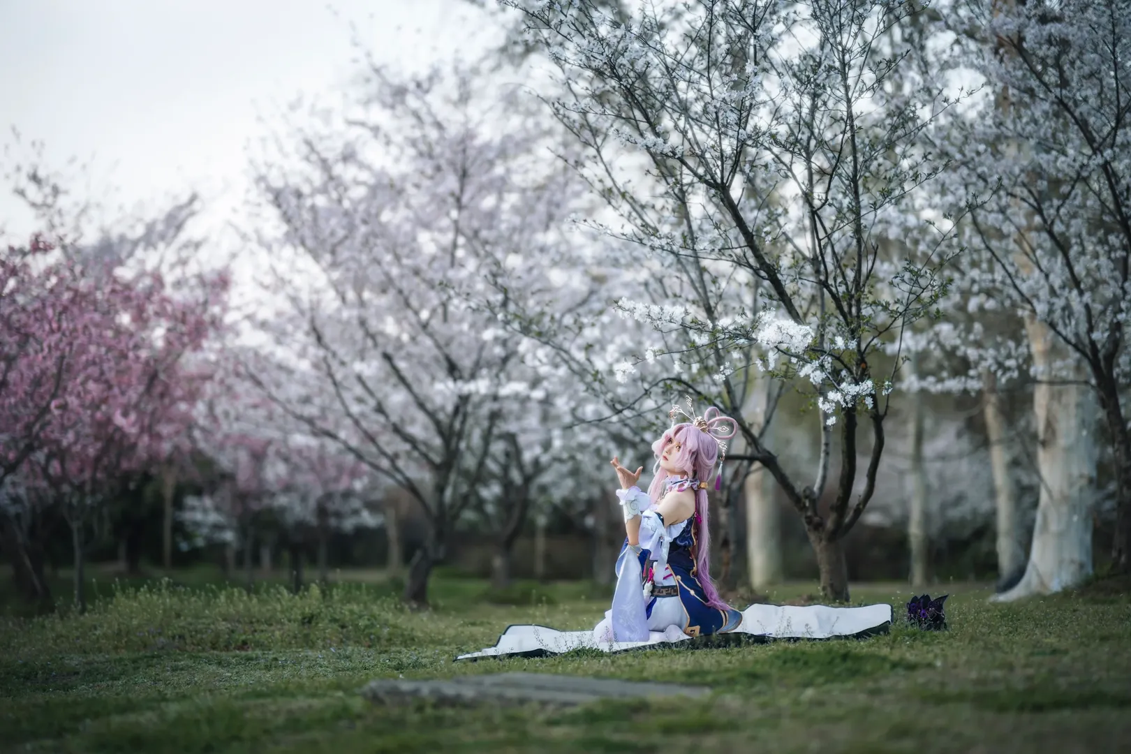 崩坏星穹铁道, 符玄cos, 仙气, cosplay摄影, 白丝cos - 第5张