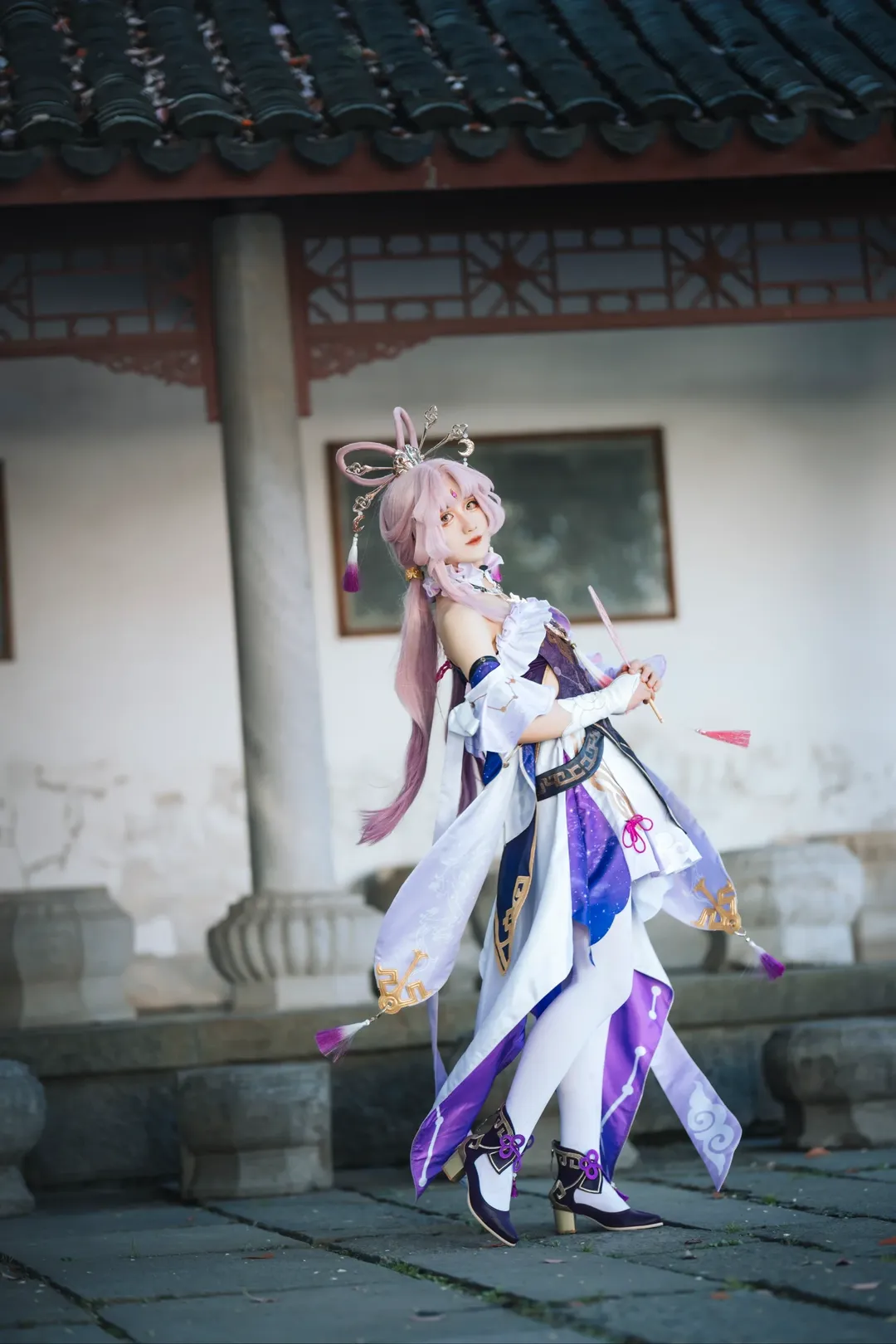崩坏星穹铁道, 符玄cos, 仙气, cosplay摄影, 白丝cos - 第6张