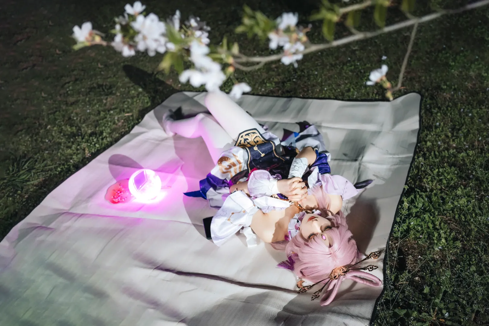 崩坏星穹铁道, 符玄cos, 仙气, cosplay摄影, 白丝cos - 第8张