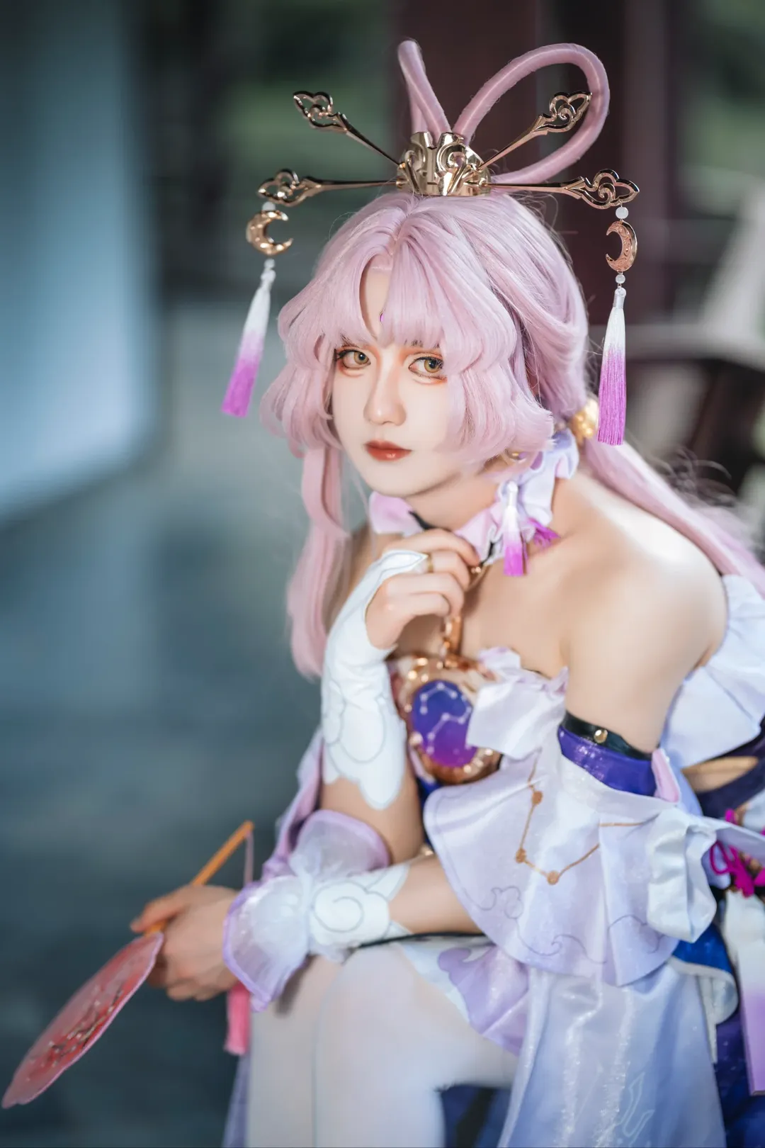 Roleplay, Anime-style photography, Honkai: Star Rail, Traditional style cosplay, Fu Xuan cosplay