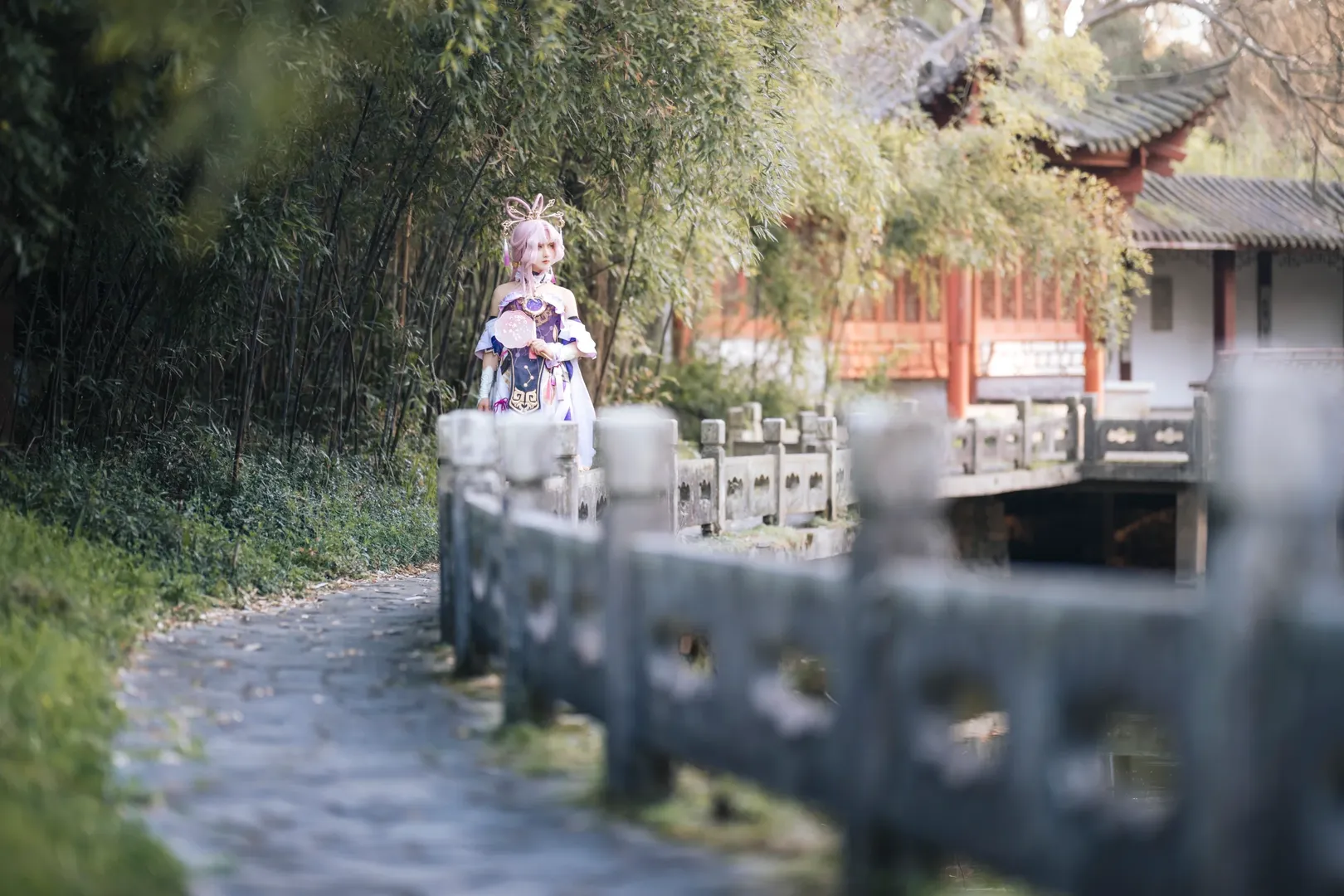 Roleplay, Anime-style photography, Honkai: Star Rail, Traditional style cosplay, Fu Xuan cosplay - Image 3
