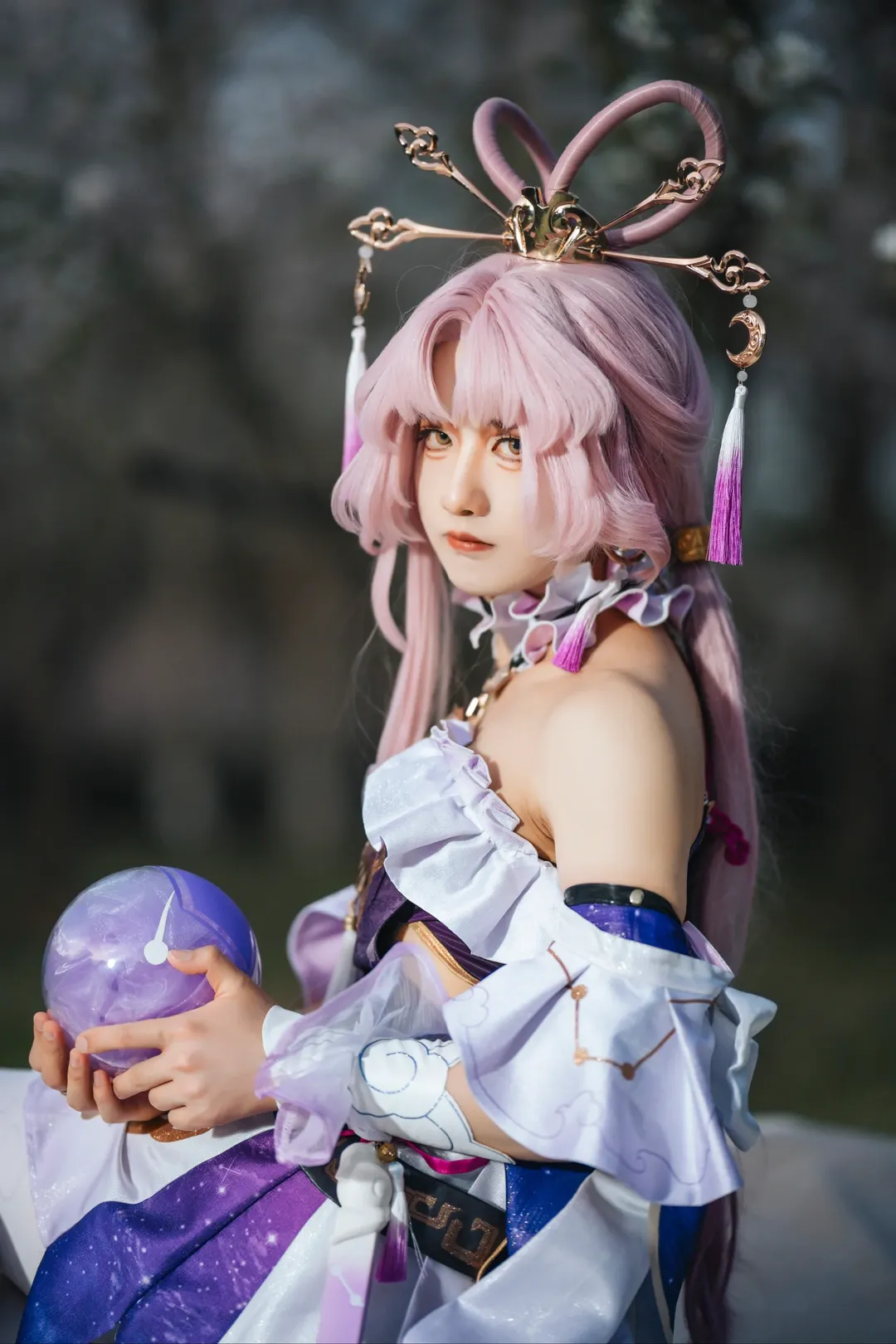 Roleplay, Anime-style photography, Honkai: Star Rail, Traditional style cosplay, Fu Xuan cosplay - Image 4