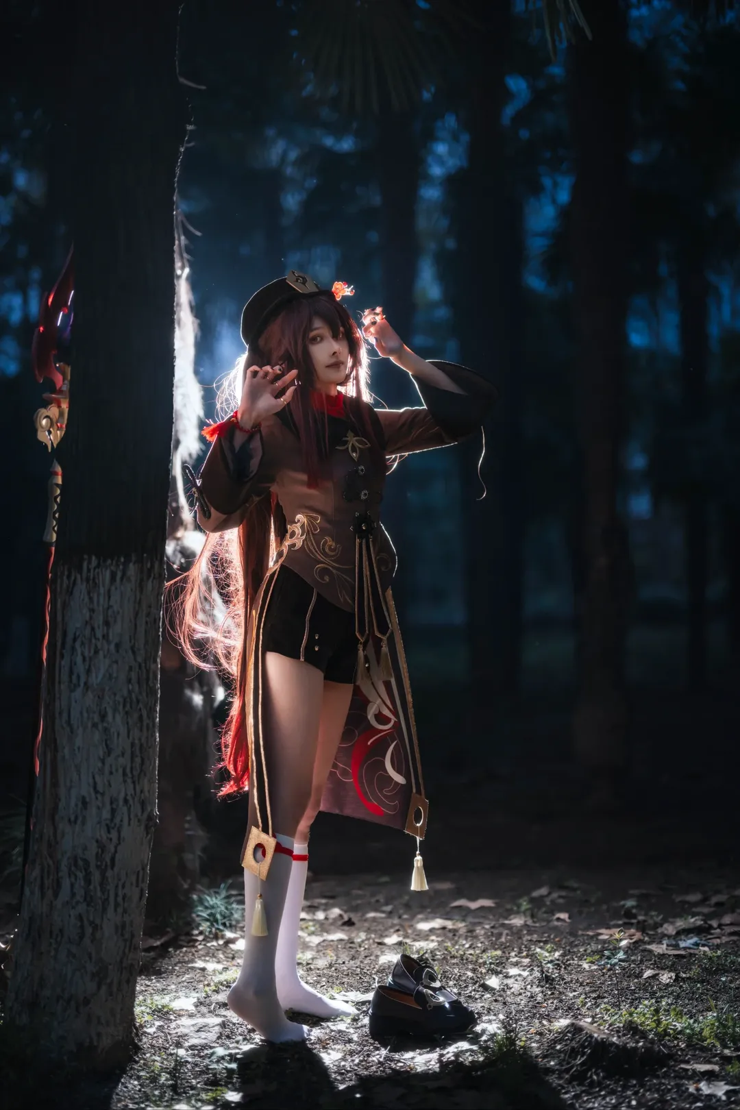 角色扮演, 原神, 户外摄影, 二次元cosplay, 胡桃cos - 第1张