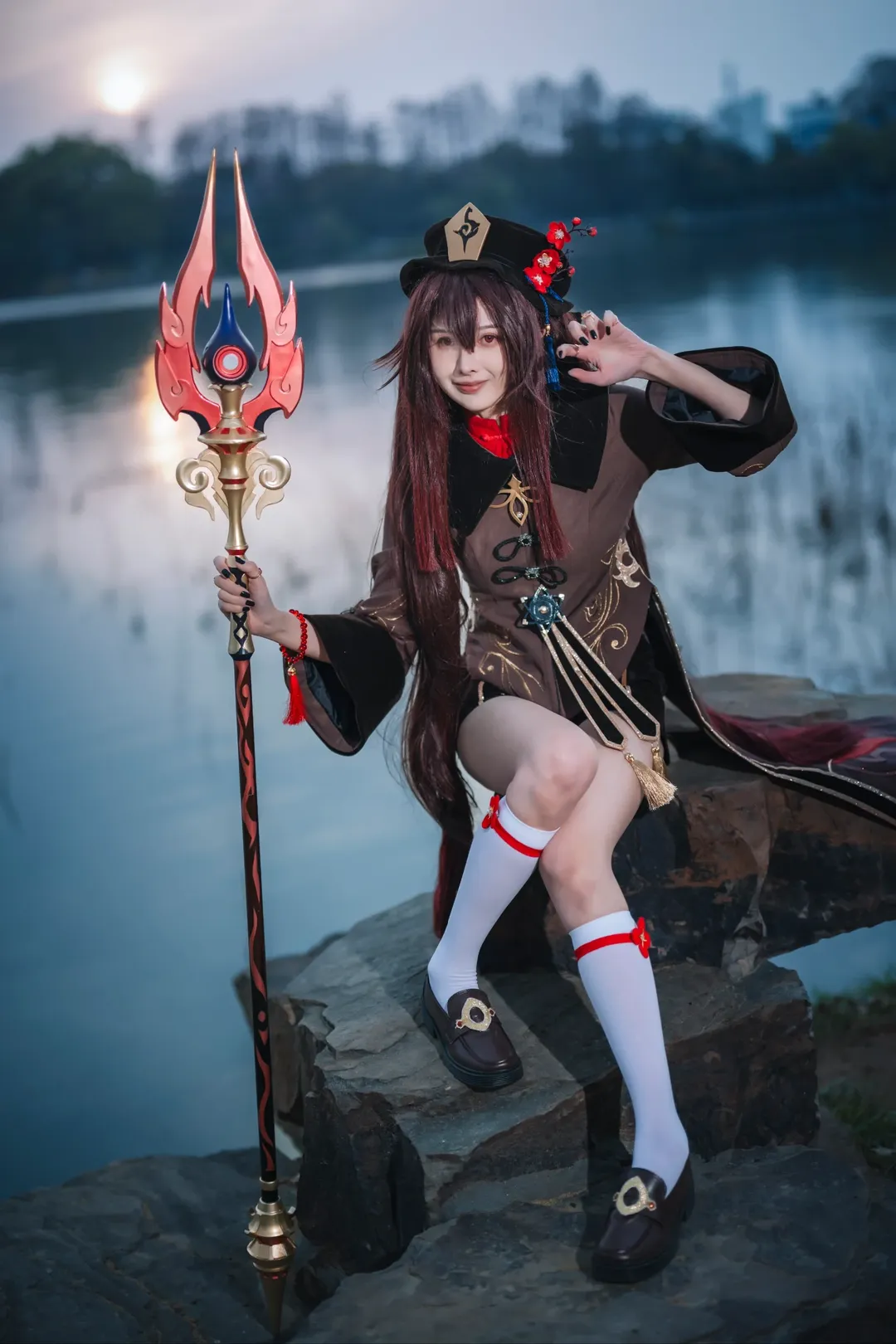 角色扮演, 原神, 户外摄影, 二次元cosplay, 胡桃cos - 第16张