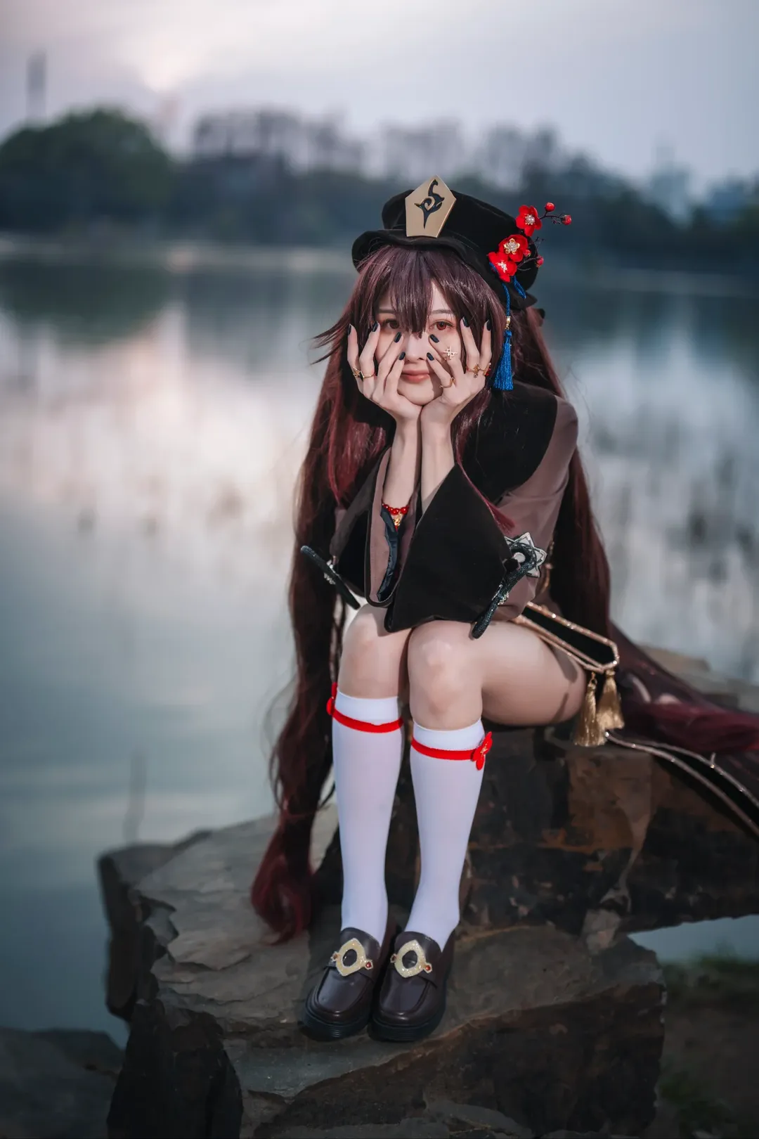 角色扮演, 原神, 户外摄影, 二次元cosplay, 胡桃cos - 第18张