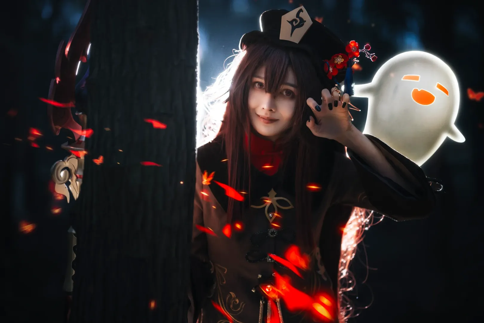 角色扮演, 原神, 户外摄影, 二次元cosplay, 胡桃cos - 第2张