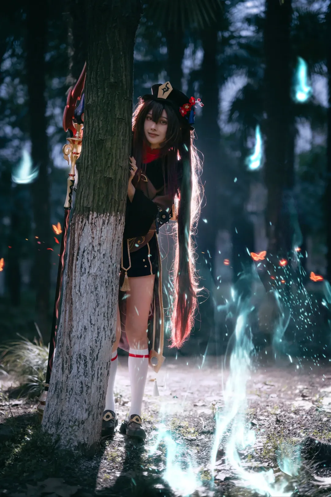 角色扮演, 原神, 户外摄影, 二次元cosplay, 胡桃cos - 第4张