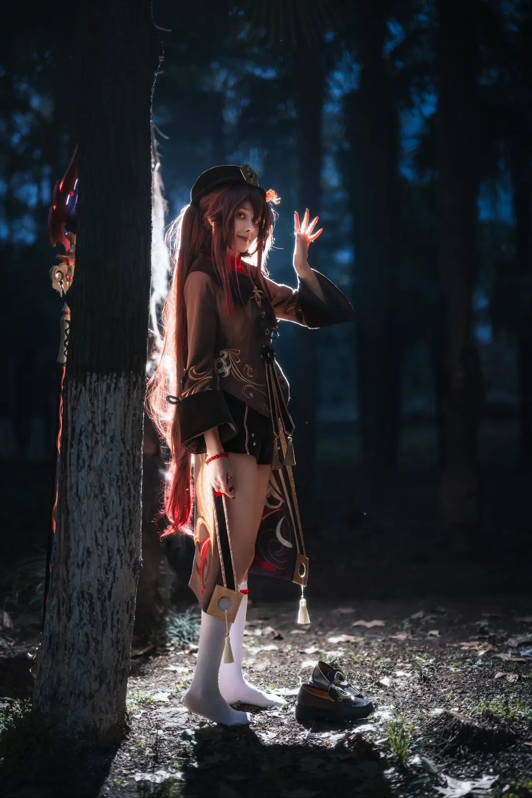 角色扮演, 原神, 户外摄影, 二次元cosplay, 胡桃cos - 第9张