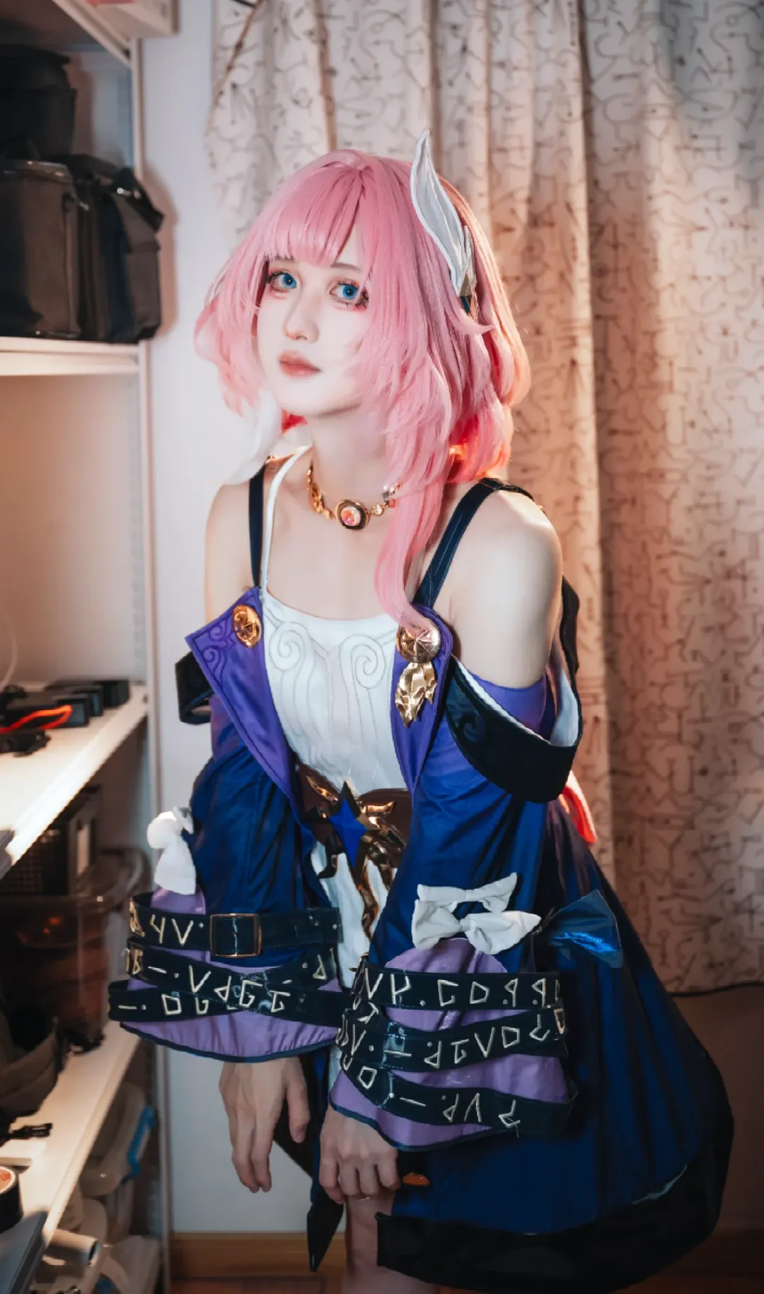 Cyrene Cosplay, Honkai: Star Rail, Anime-style fashion, Pink wig, Cosplay daily life