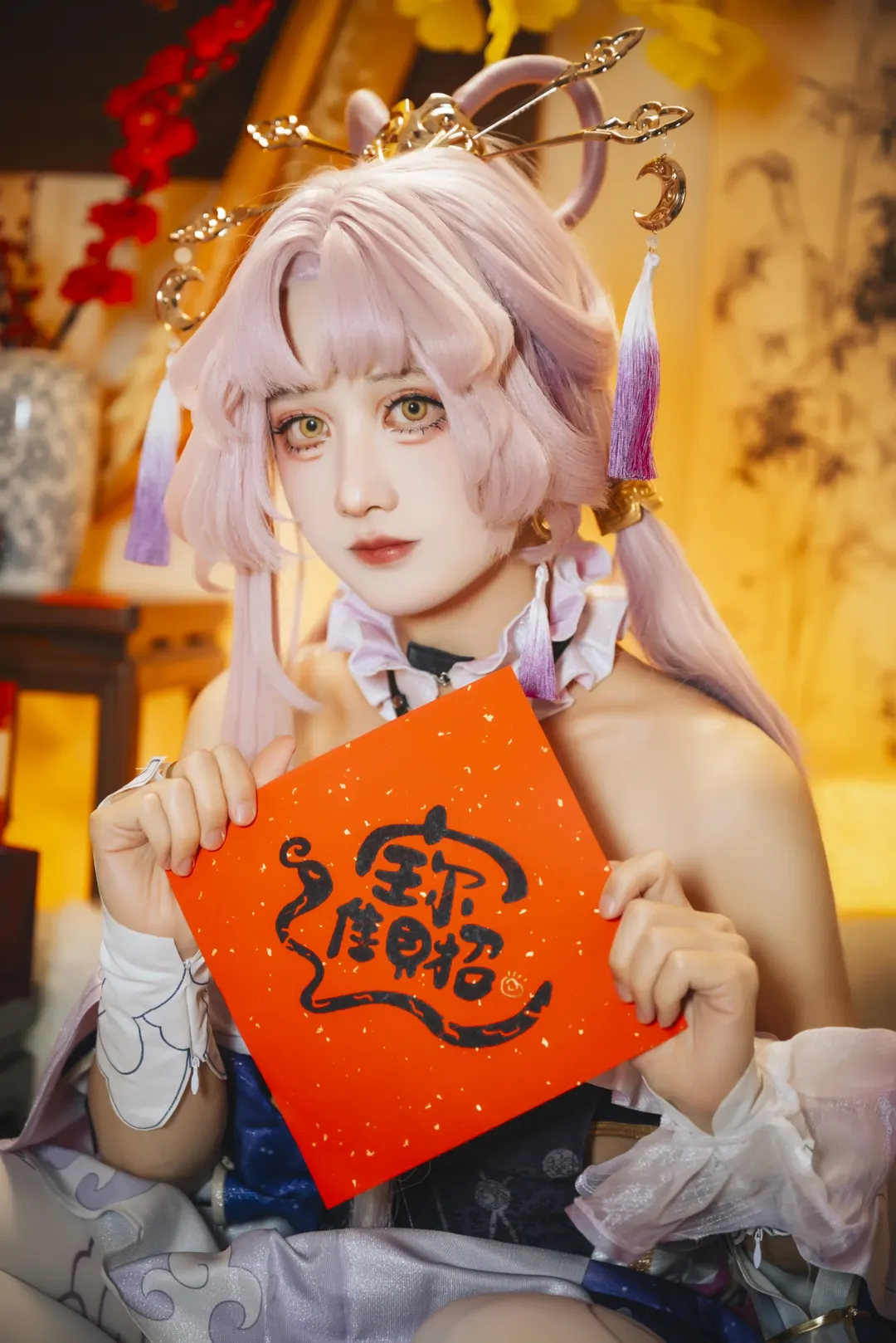 崩壞星穹鐵道, 符玄cos, 白絲穿搭, 二次元古風, 新年cosplay - 第6張