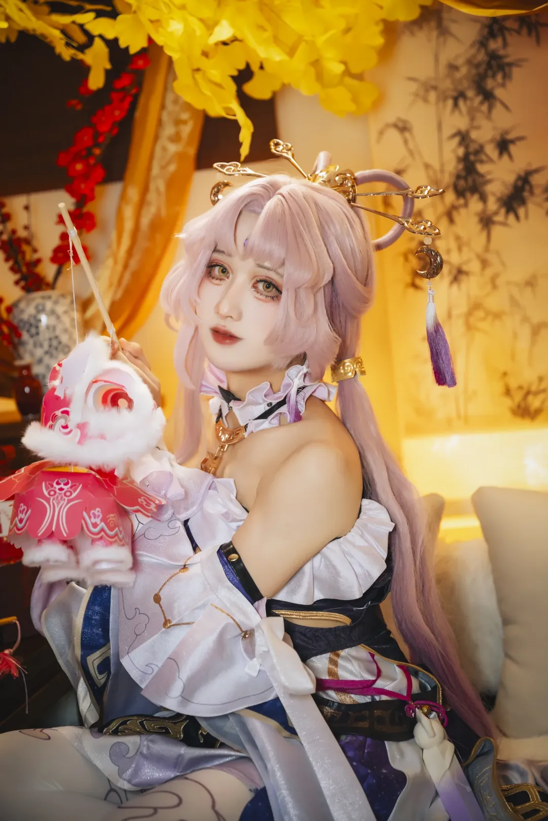 崩壞星穹鐵道, 符玄cos, 白絲穿搭, 二次元古風, 新年cosplay - 第7張