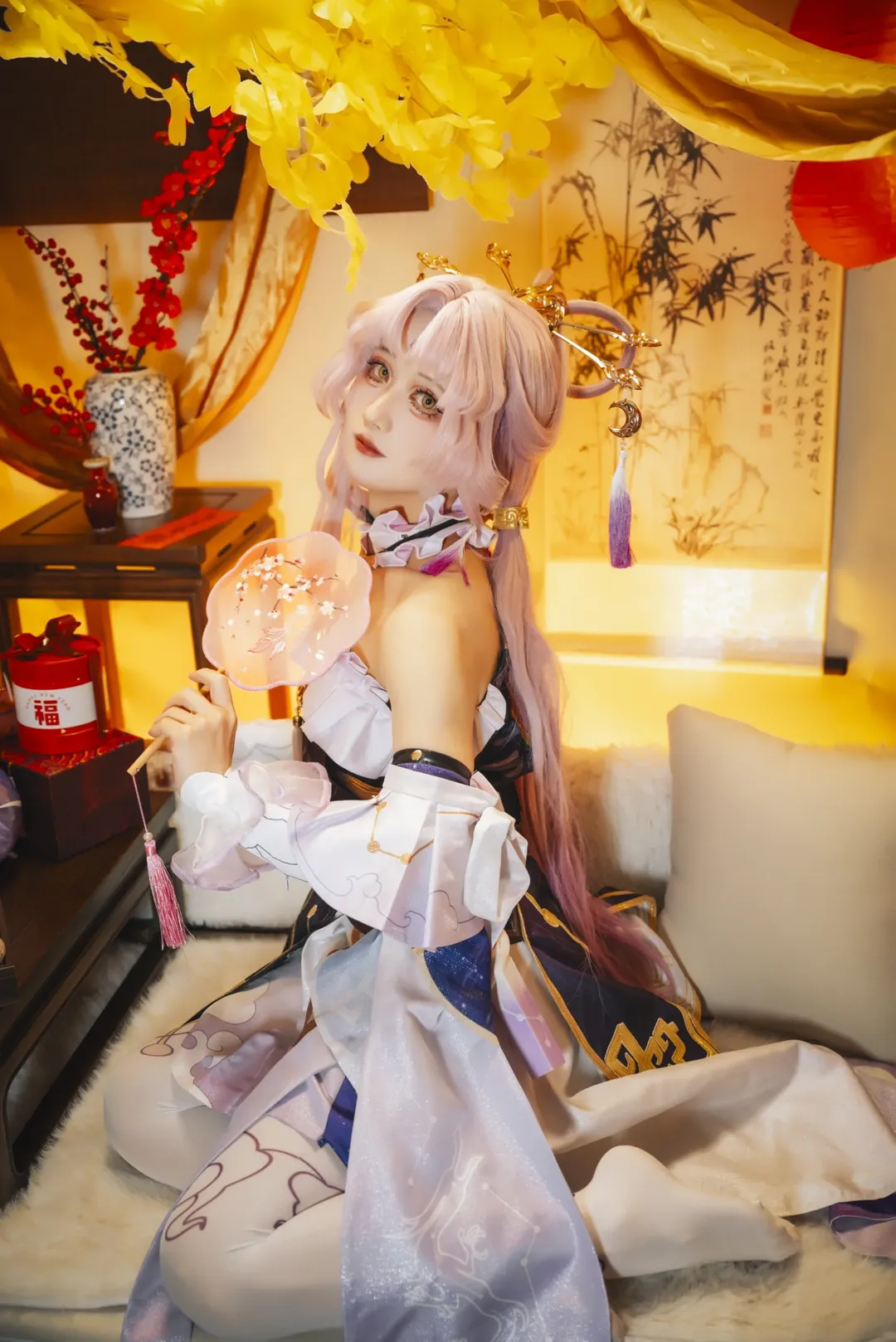 崩壞星穹鐵道, 符玄cos, 白絲穿搭, 二次元古風, 新年cosplay - 第8張