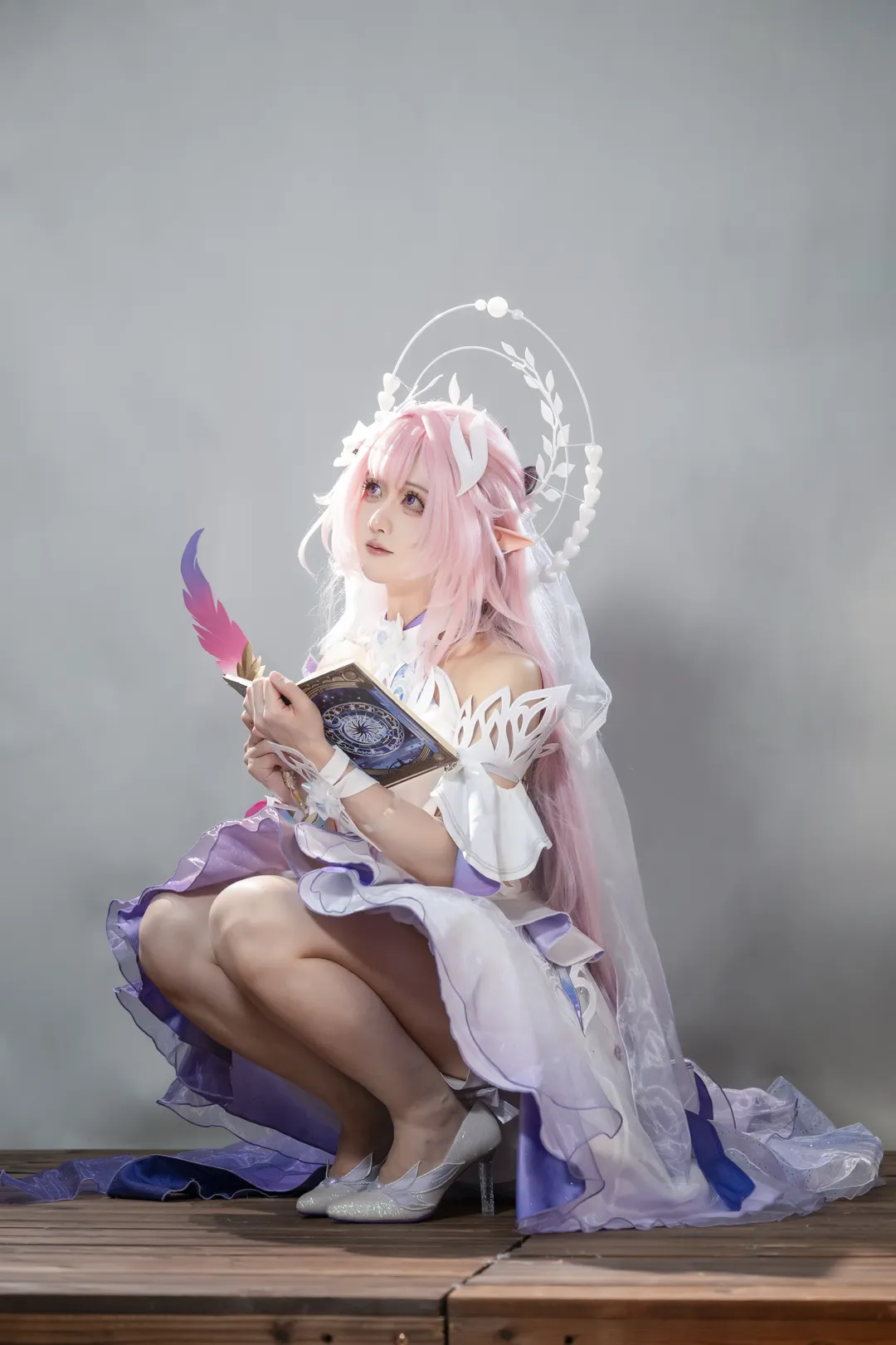 昔漣cos, 崩壞星穹鐵道, 翁法羅斯, 二次元cosplay, 粉發精靈 - 第1張