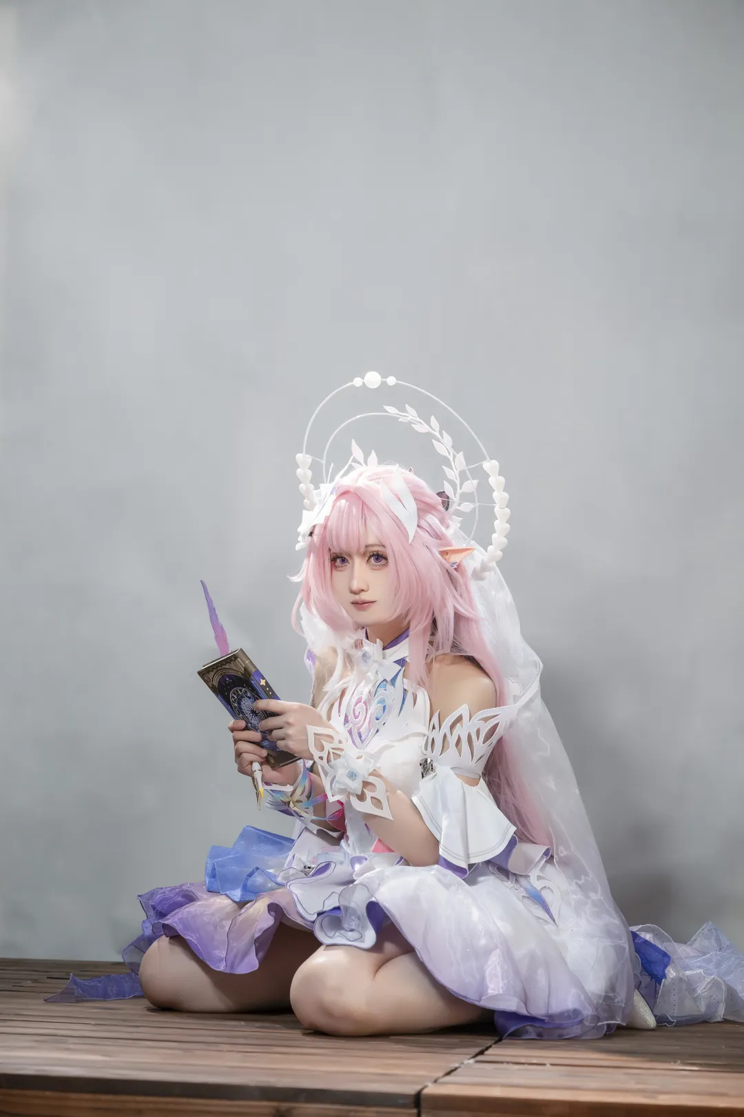 昔涟cos, 崩坏星穹铁道, 翁法罗斯, 二次元cosplay, 粉发精灵