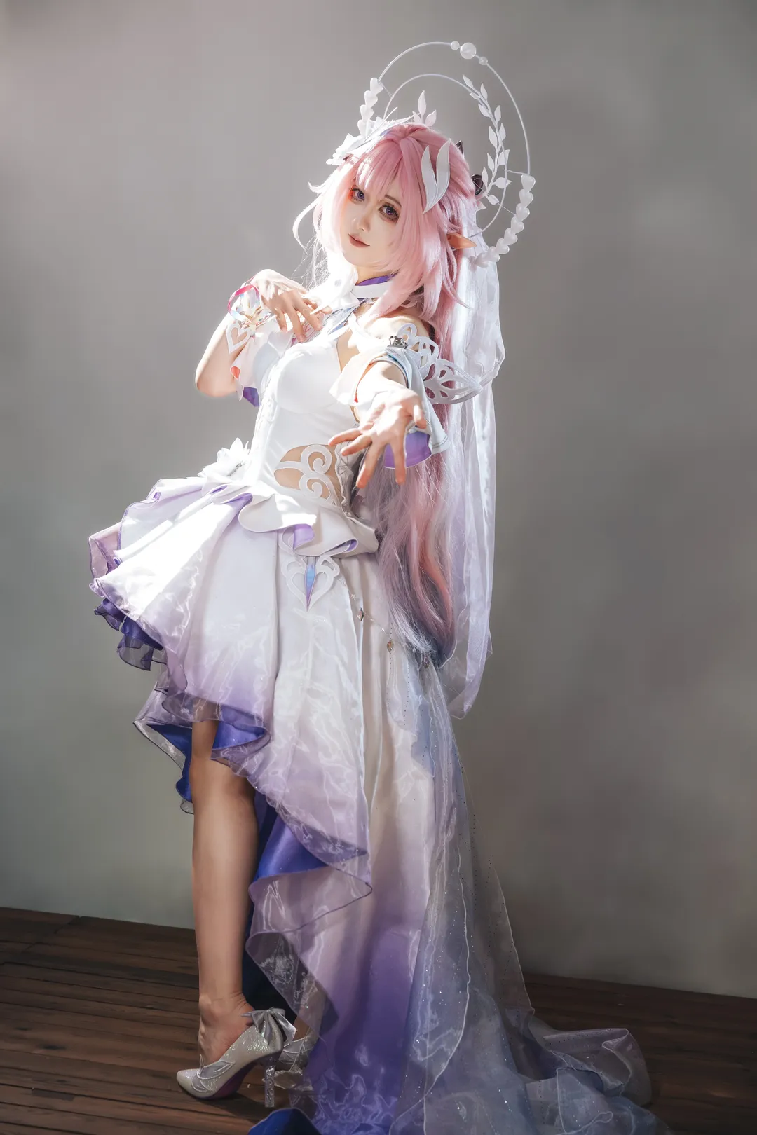 二次元撮影, キュレネ コスプレ, 崩壊：スターレイル, コスプレイヤーの日常, エルフ耳スタイル