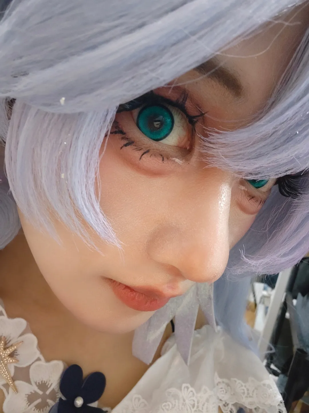 崩壊：スターレイル, ロビン コスプレ, コスプレ日常, 天使の輪, 水色のウィッグ - 4枚目