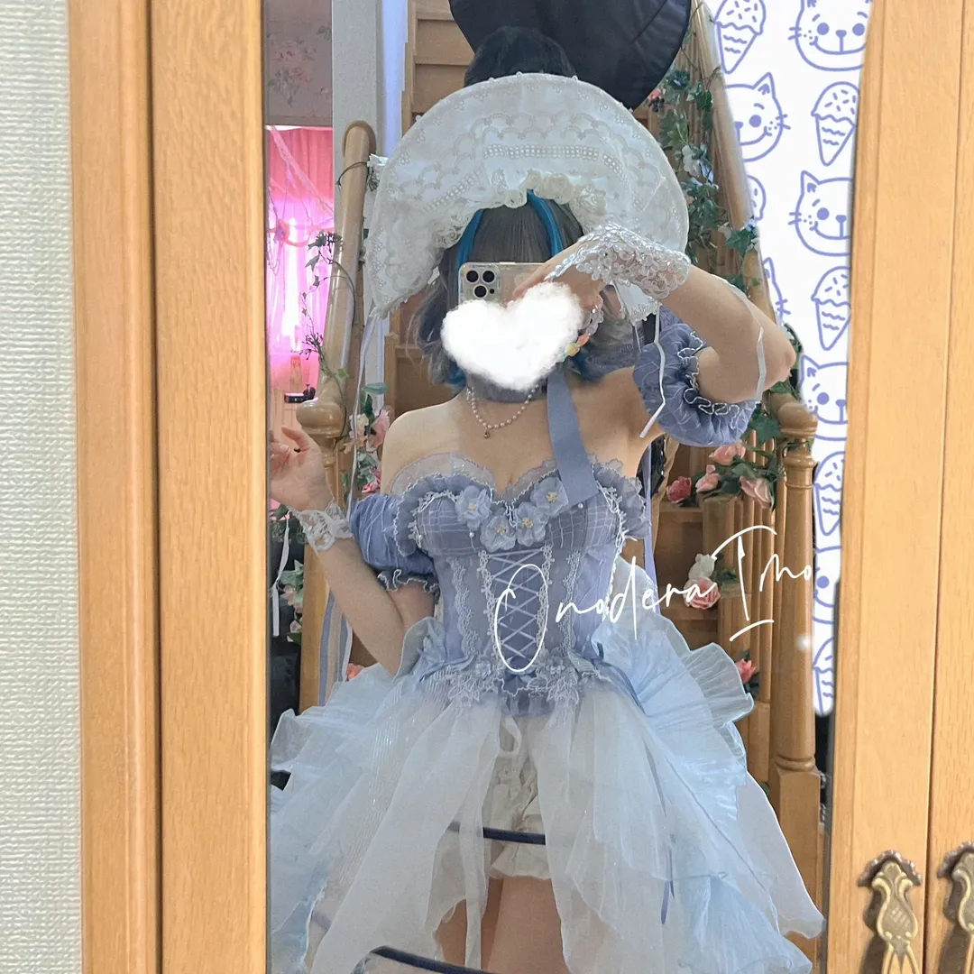 柴郡cos, 碧蓝航线, 二次元日常, cosplay穿搭, 蓝色系lo裙 - 第4张